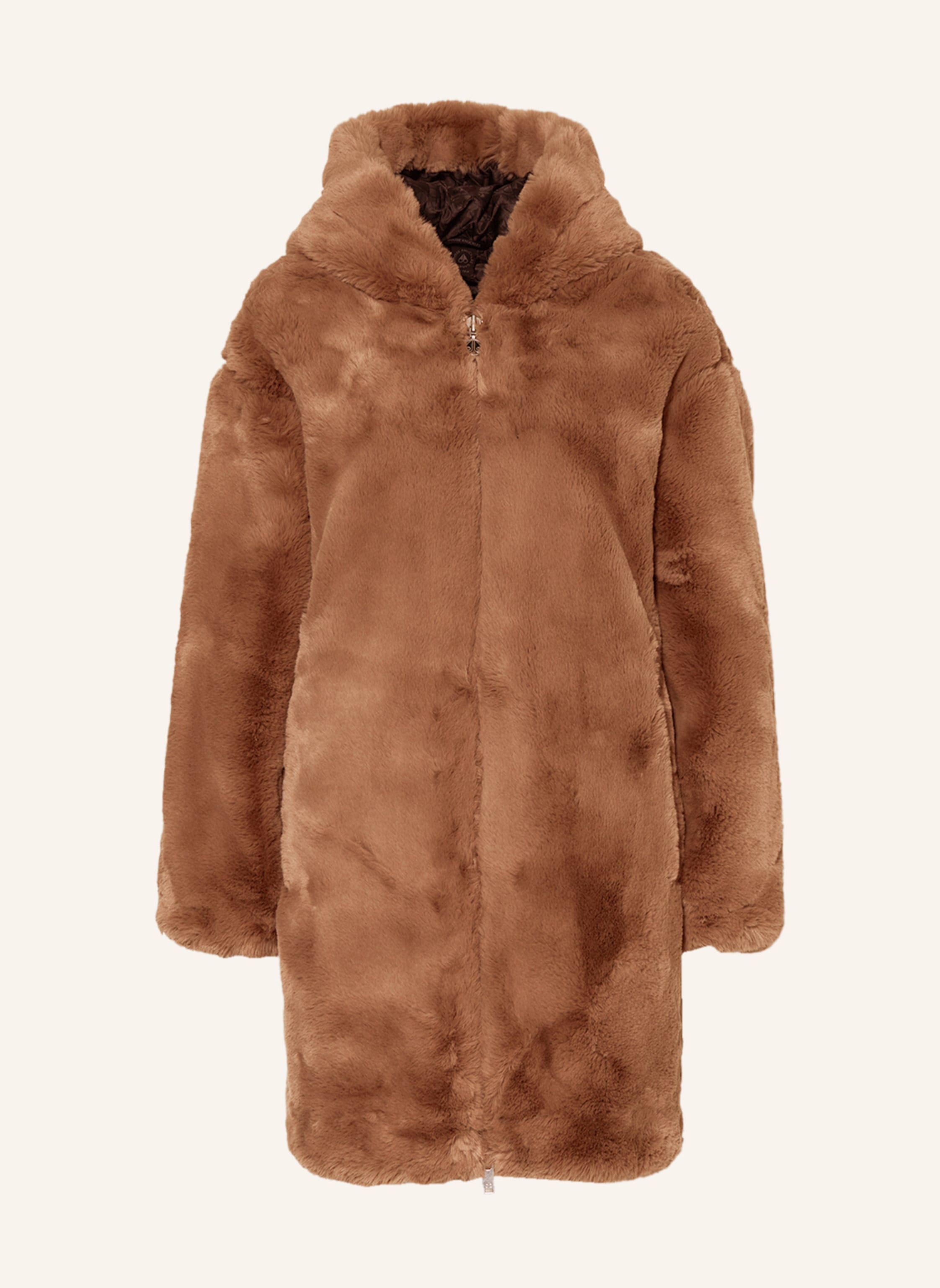 MOOSE KNUCKLES Faux fur jacket STATE BUNNY in beige