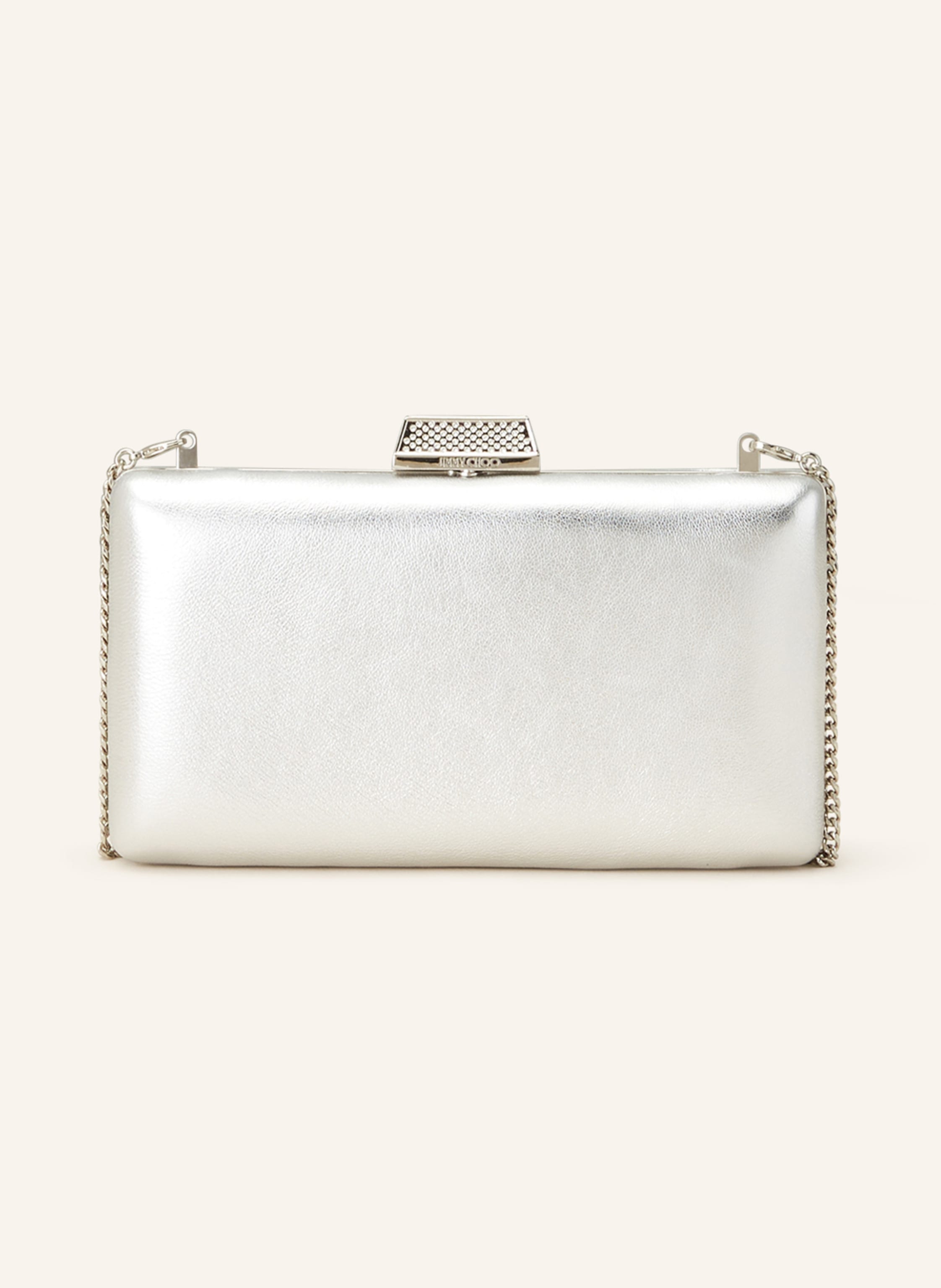 JIMMY CHOO Clutch CLEMMIE in silver