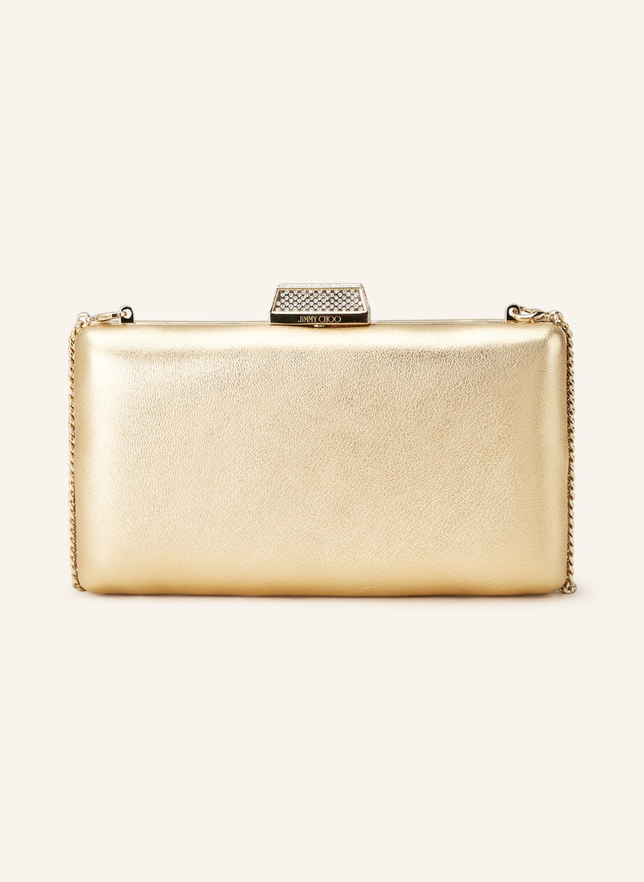 Jimmy choo clutch gold clearance