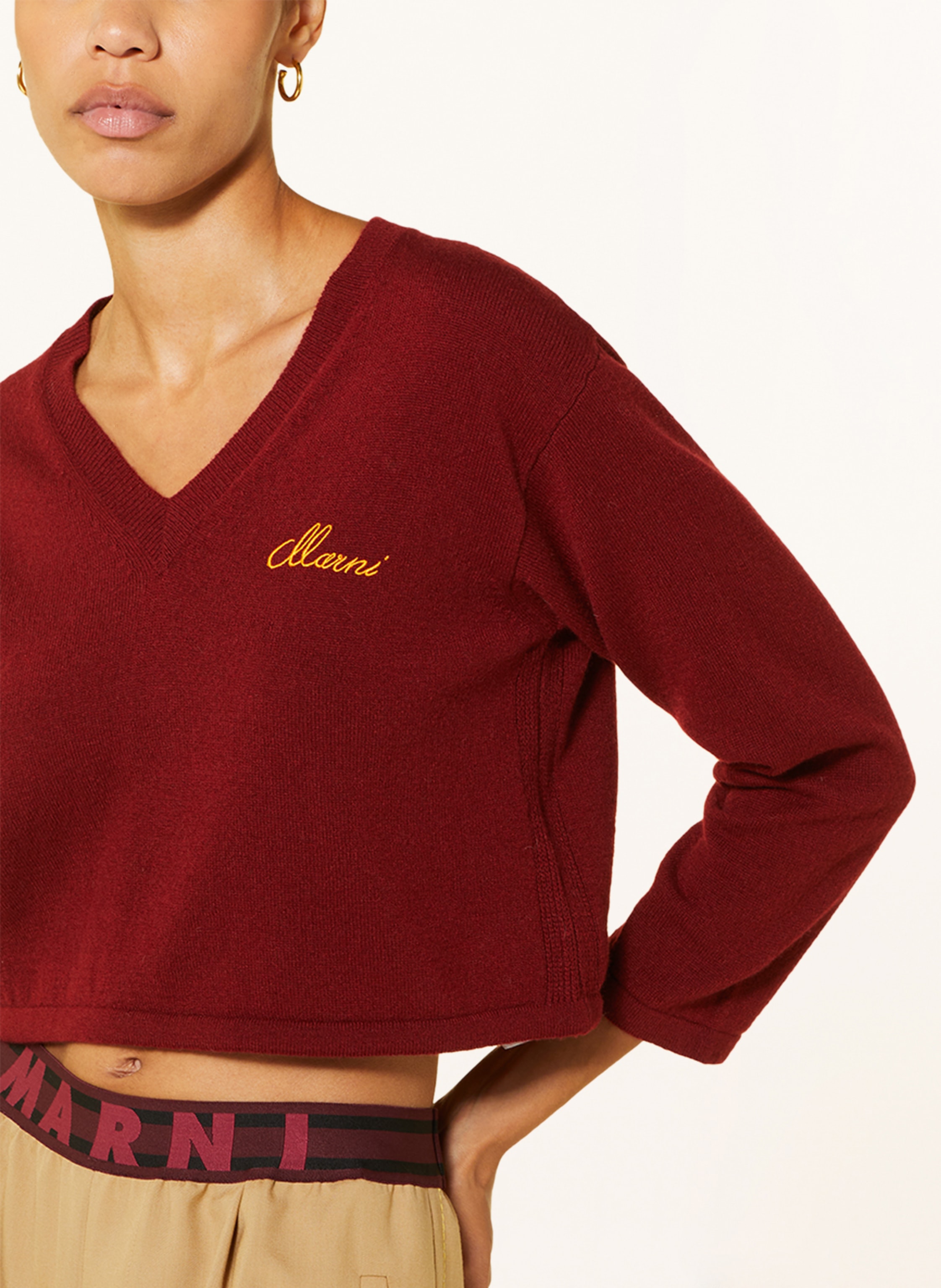 Thumbnail - Marni Cashmere-Pullover rot