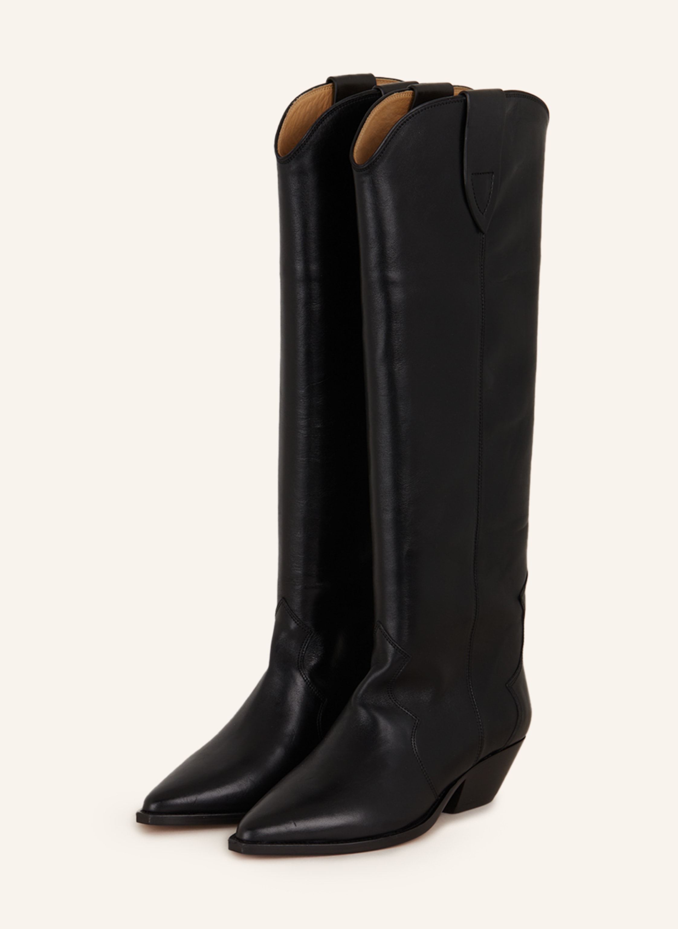 Isabel marant black cowboy boots shop