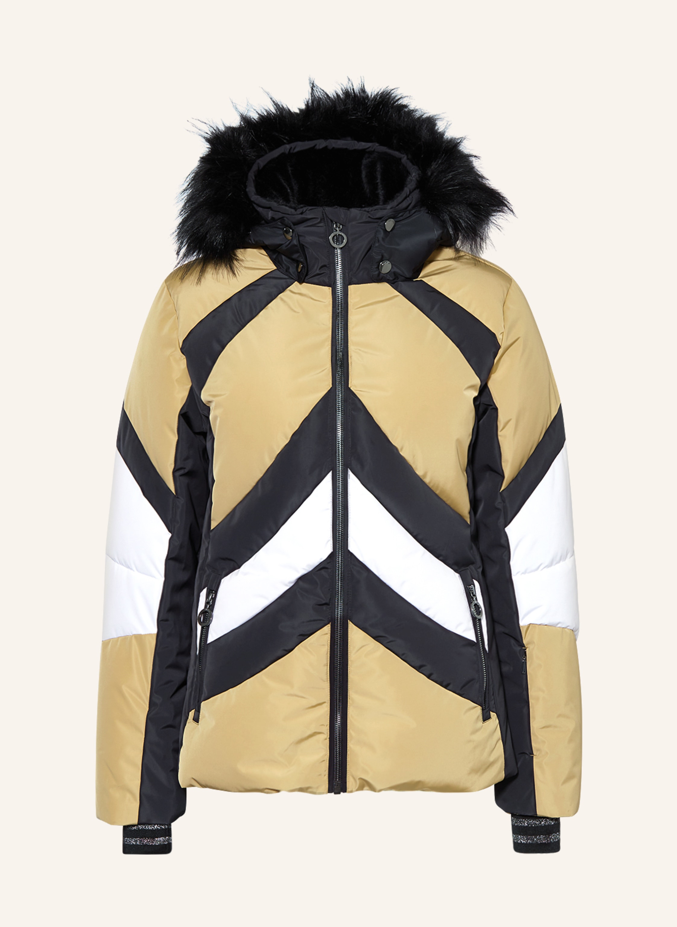 LUHTA Ski jacket SAIVAARA in beige white black