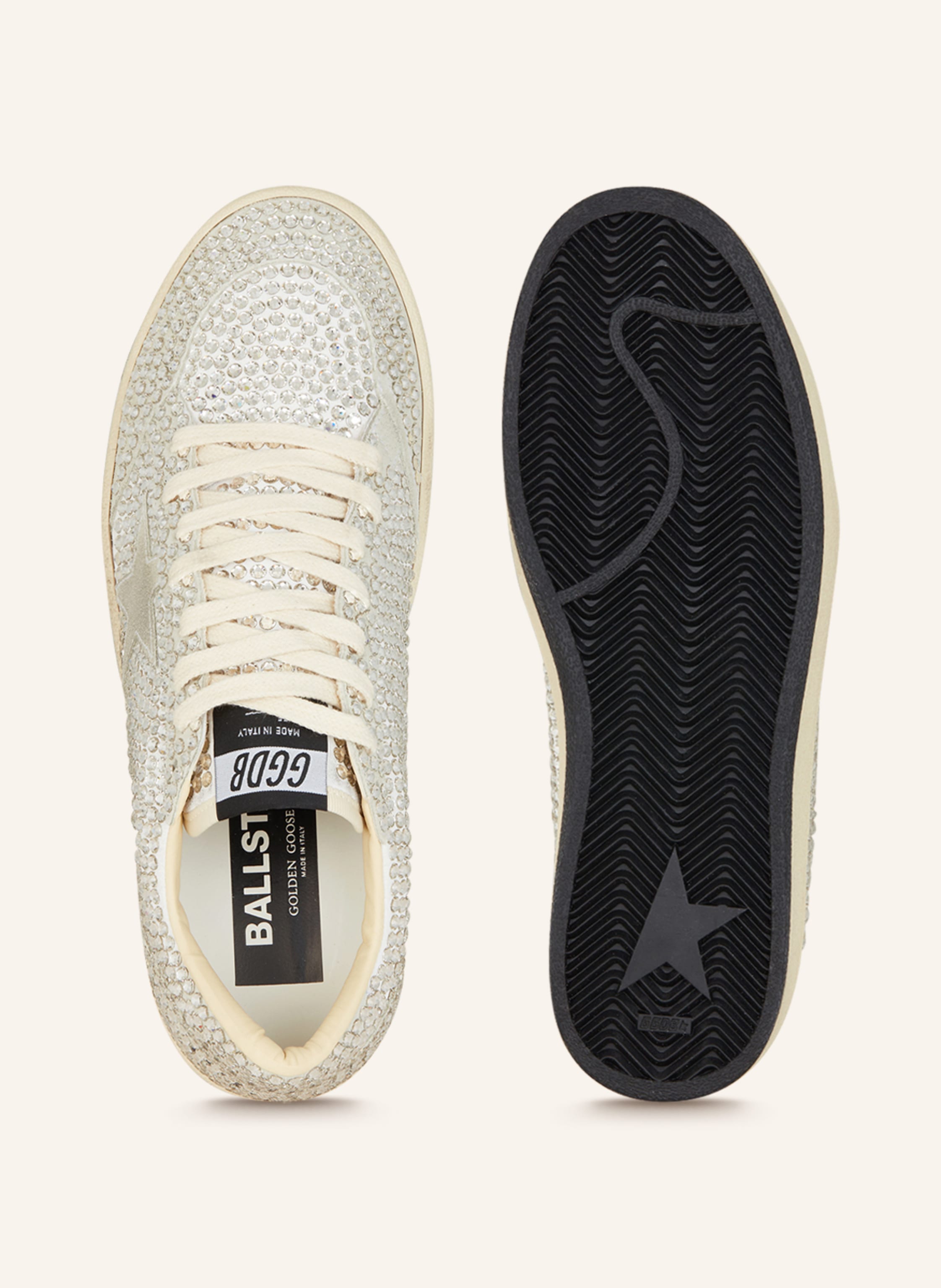Thumbnail - Golden Goose Sneaker Ball Star Mit Schmucksteinen grau