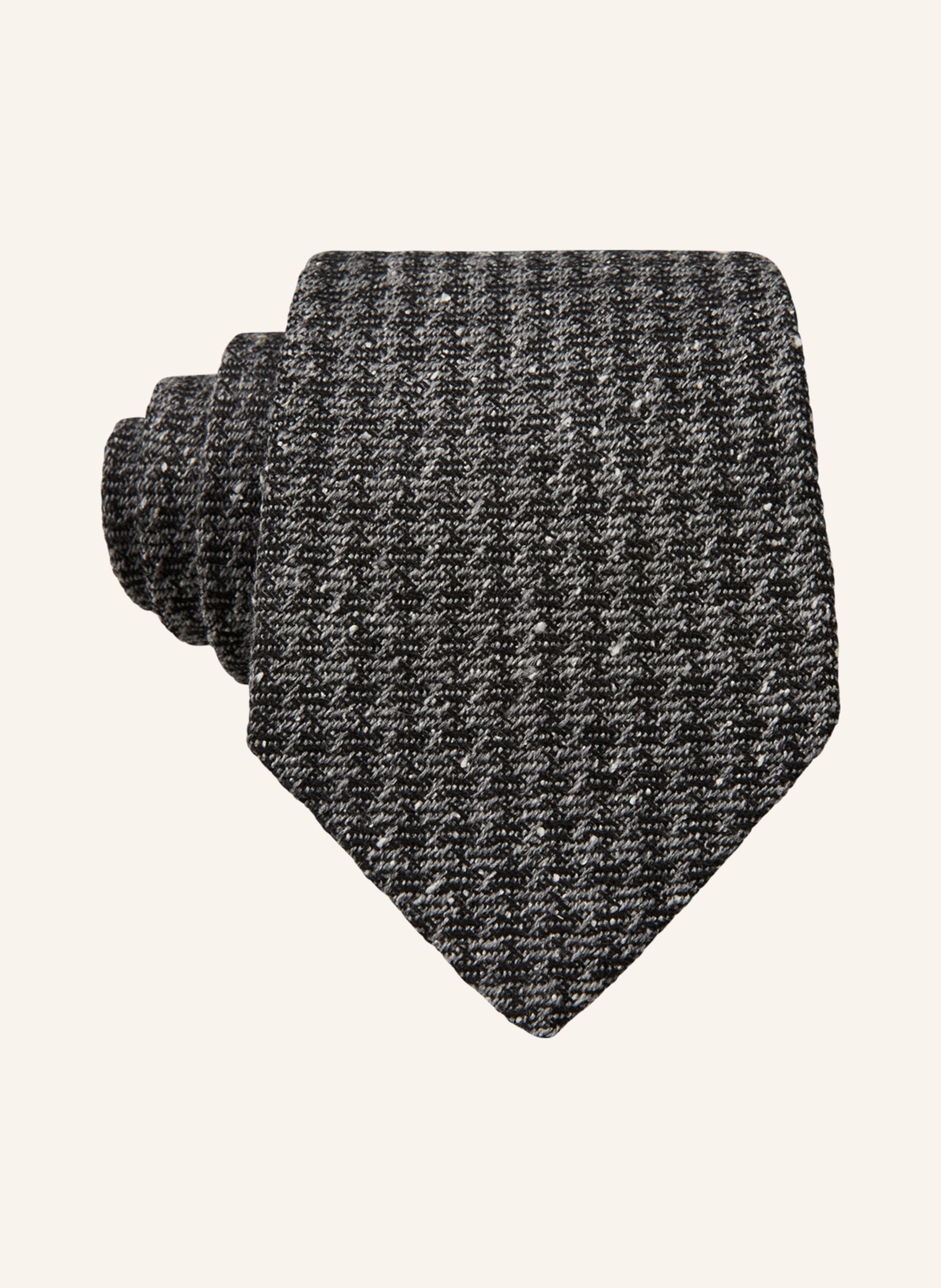 OLYMP Krawatte schwarz/ grau in