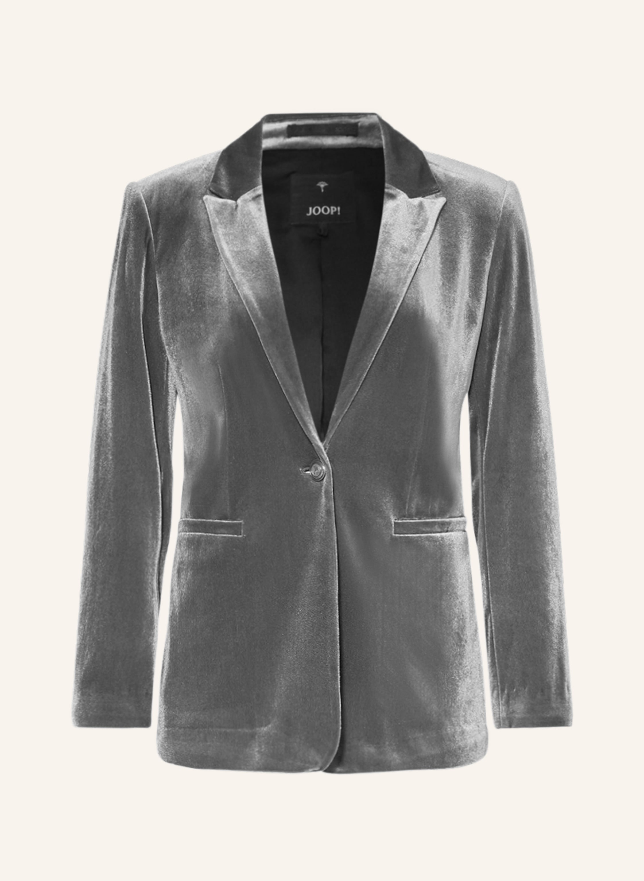 Velvet grey blazer sale
