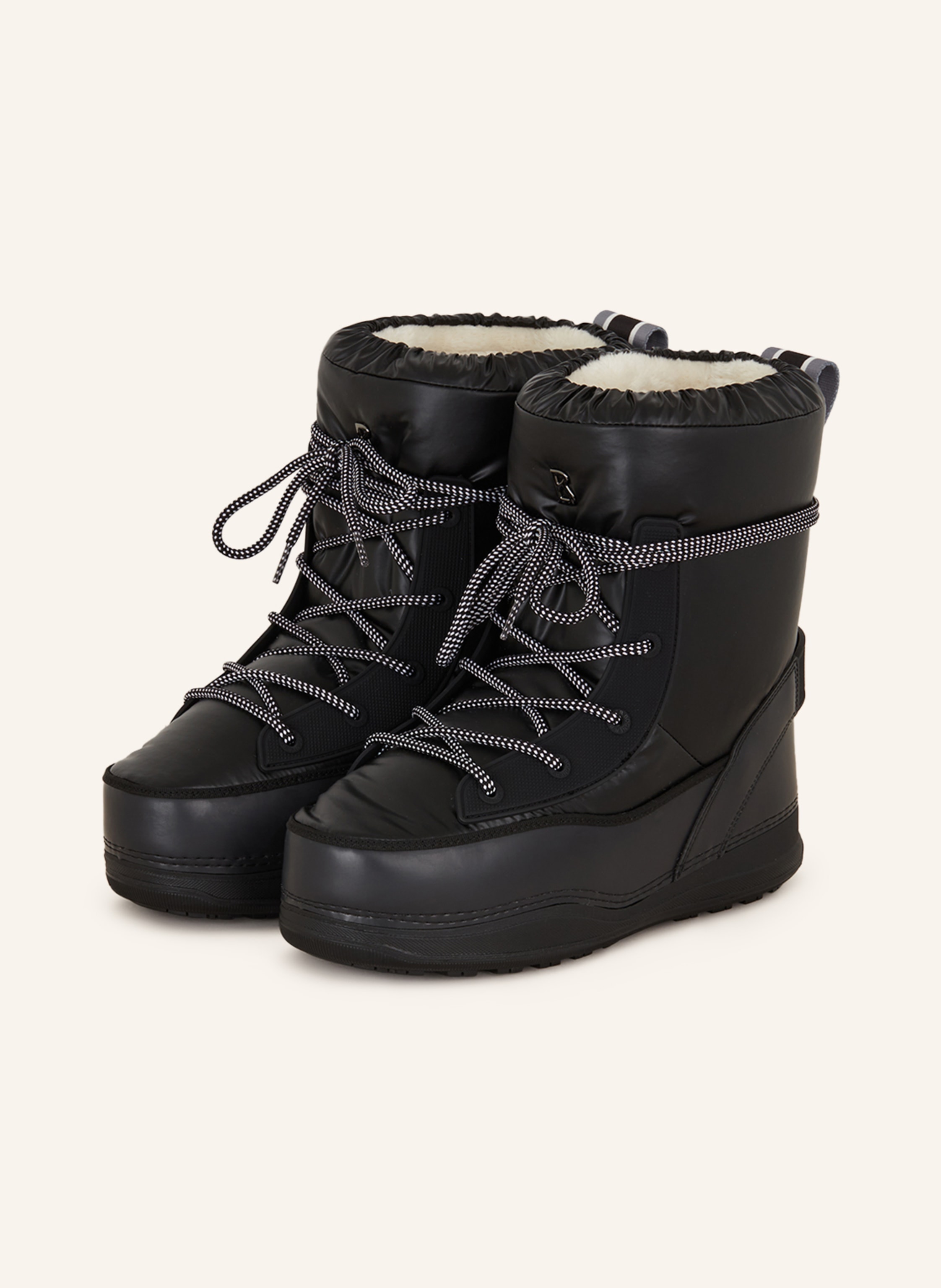 BOGNER Boots LA PLAGNE 4 s umělou kožešinou - černá