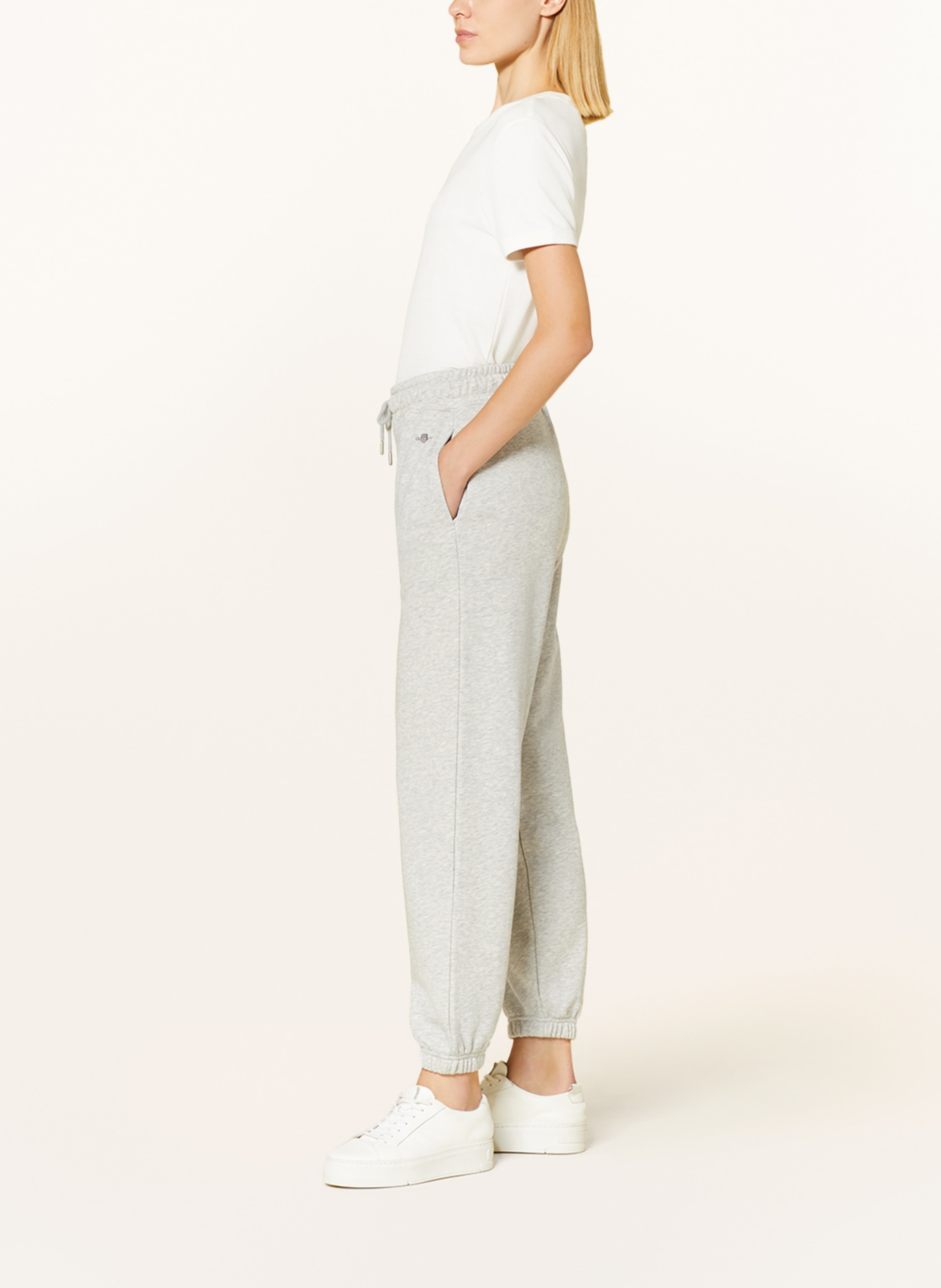 Thumbnail - Gant Sweatpants Shield grau