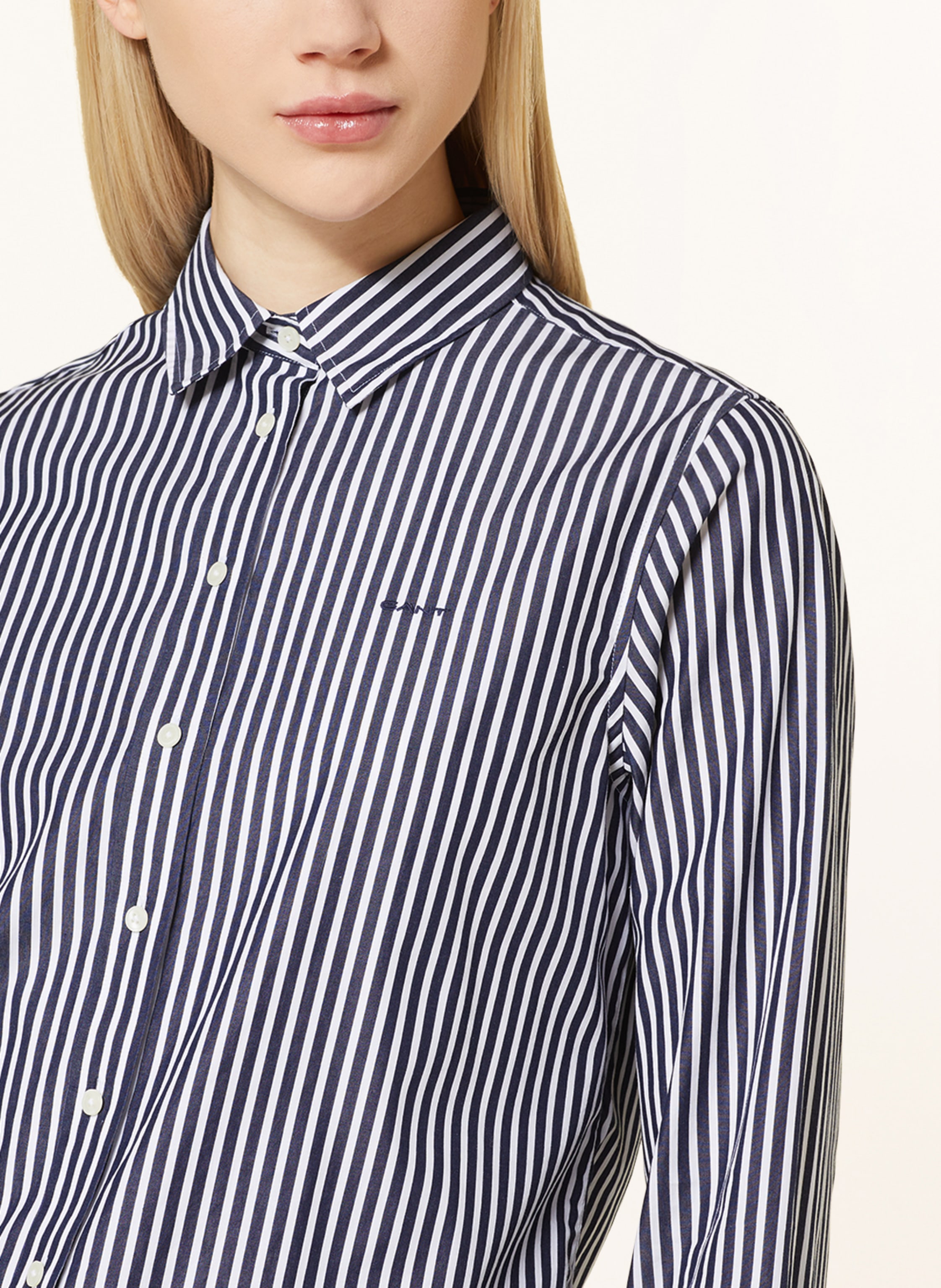 Thumbnail - Gant Hemdbluse blau