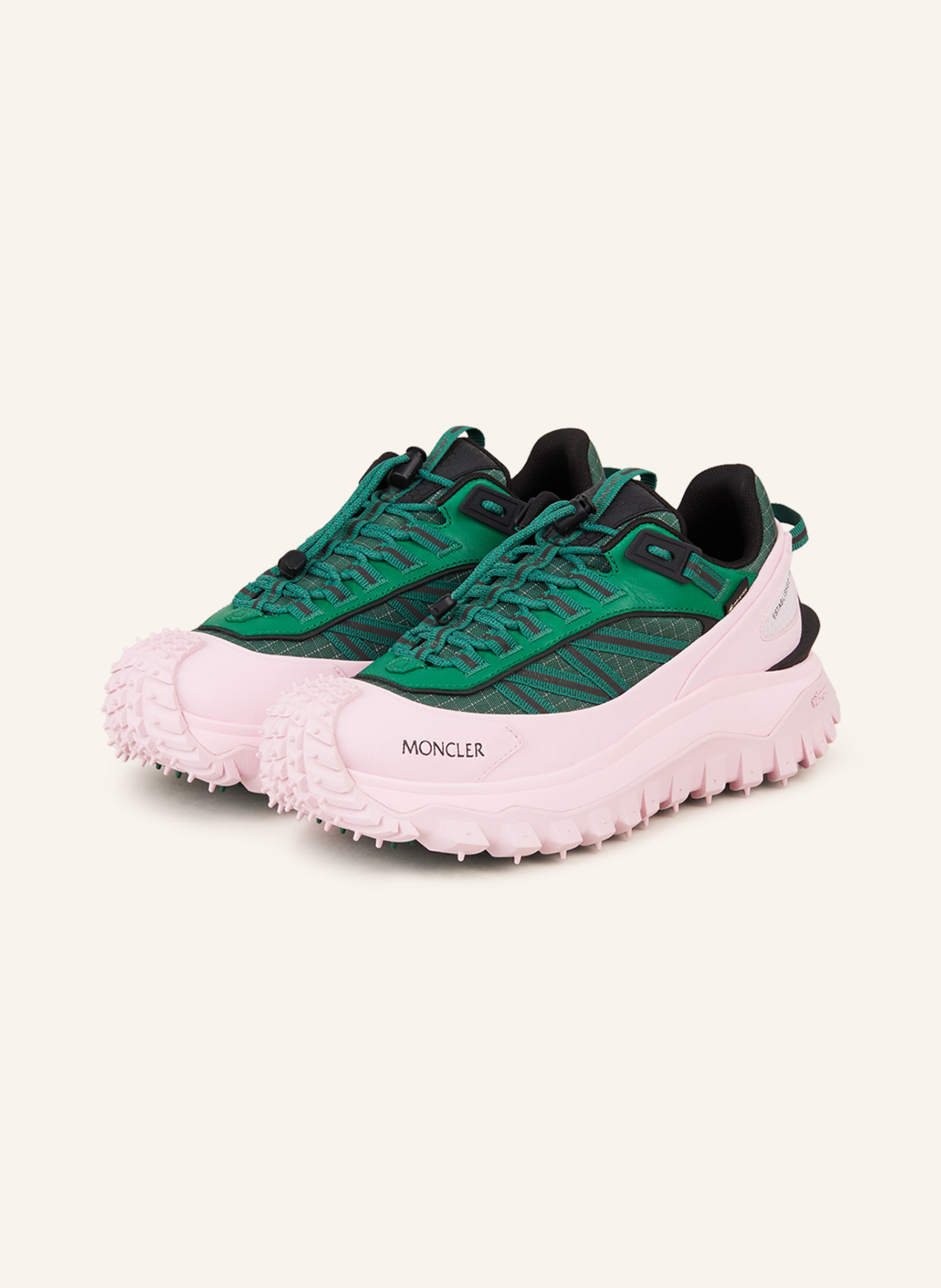 Moncler pink sneakers new arrivals