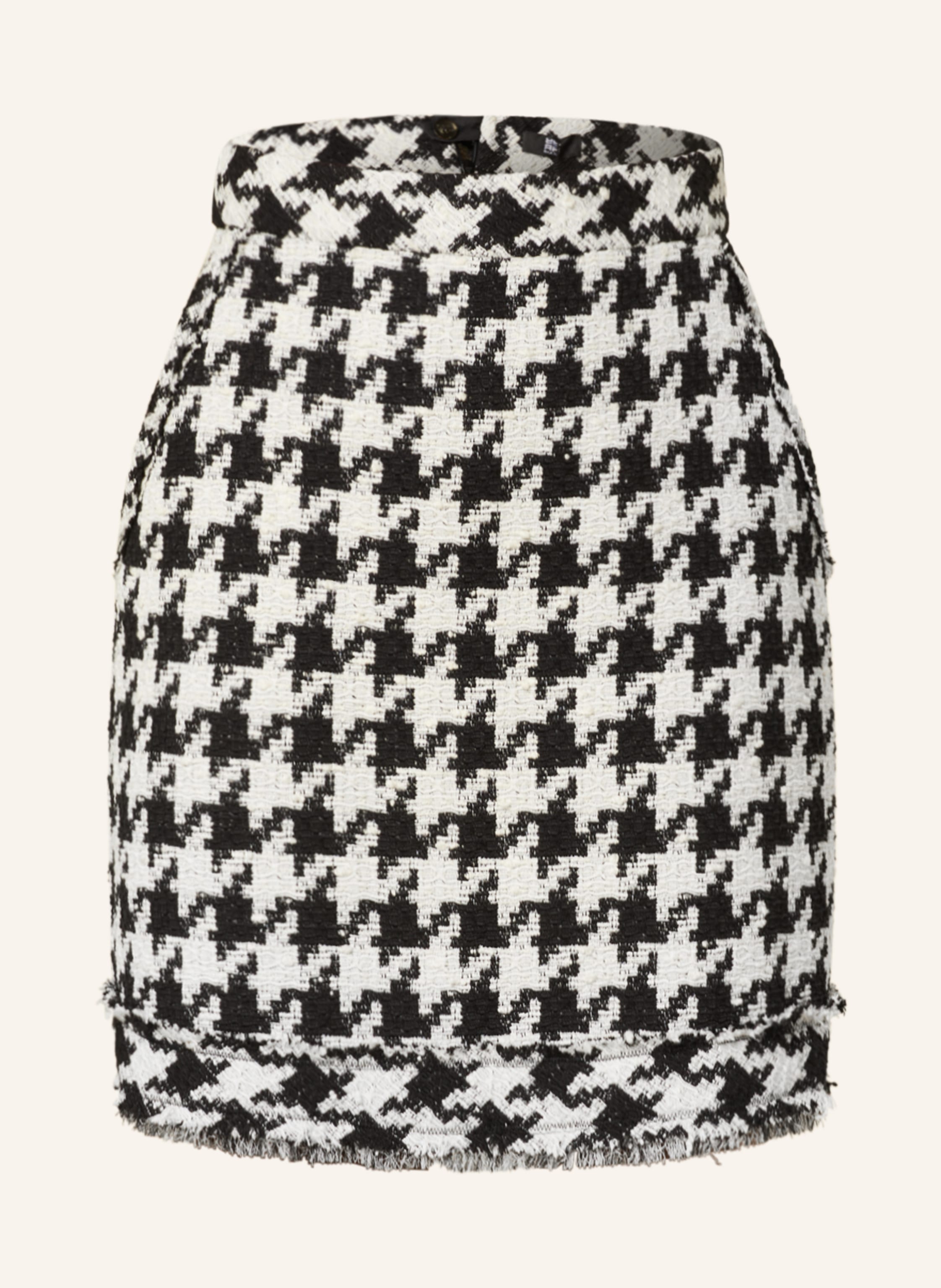 Black and white plaid skirt 7xl top