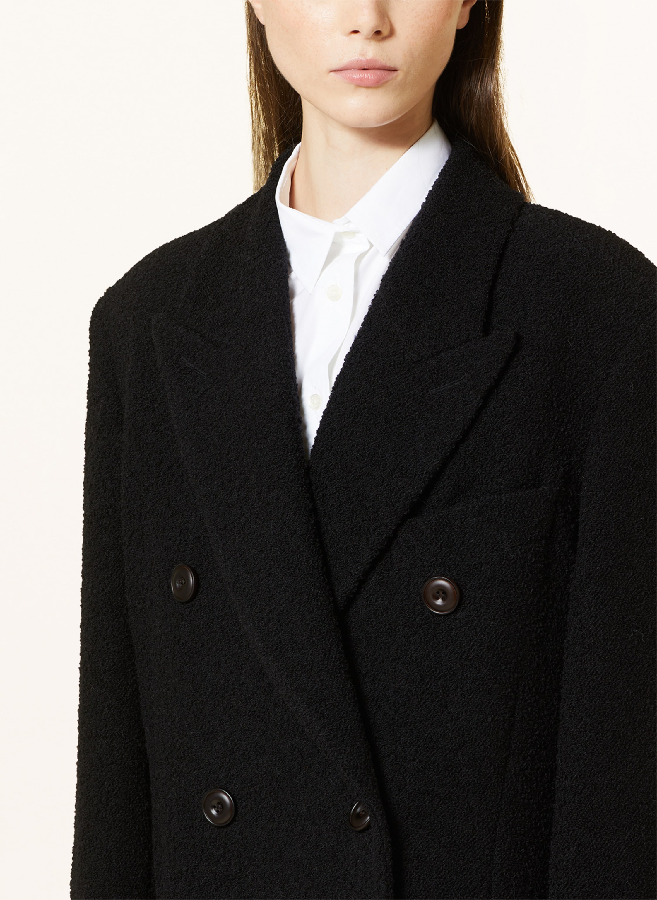 Thumbnail - Acne Studios Wollmantel schwarz