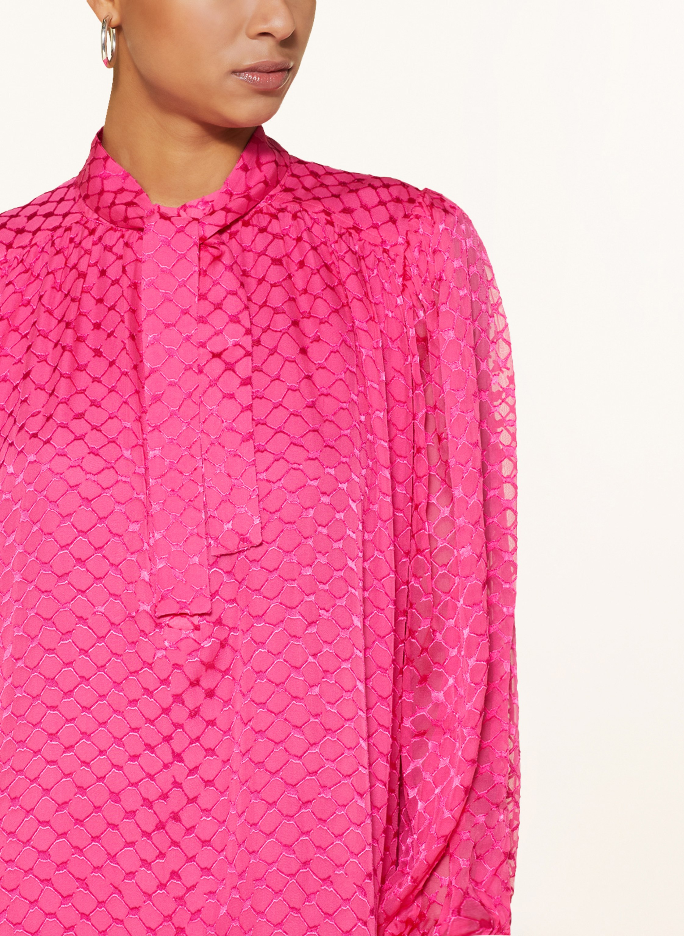 Thumbnail - Lala Berlin Schluppenkleid Day Mit Seide pink