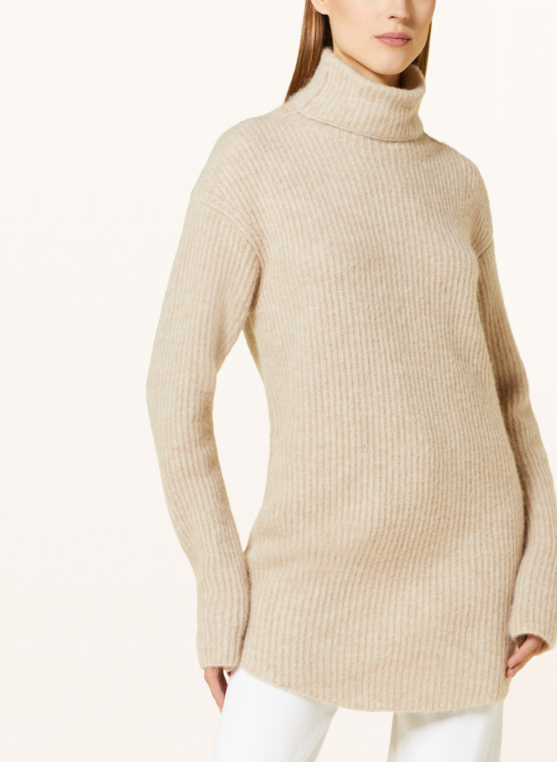 Thumbnail - Seafarer Rollkragenpullover Mit Alpaka beige