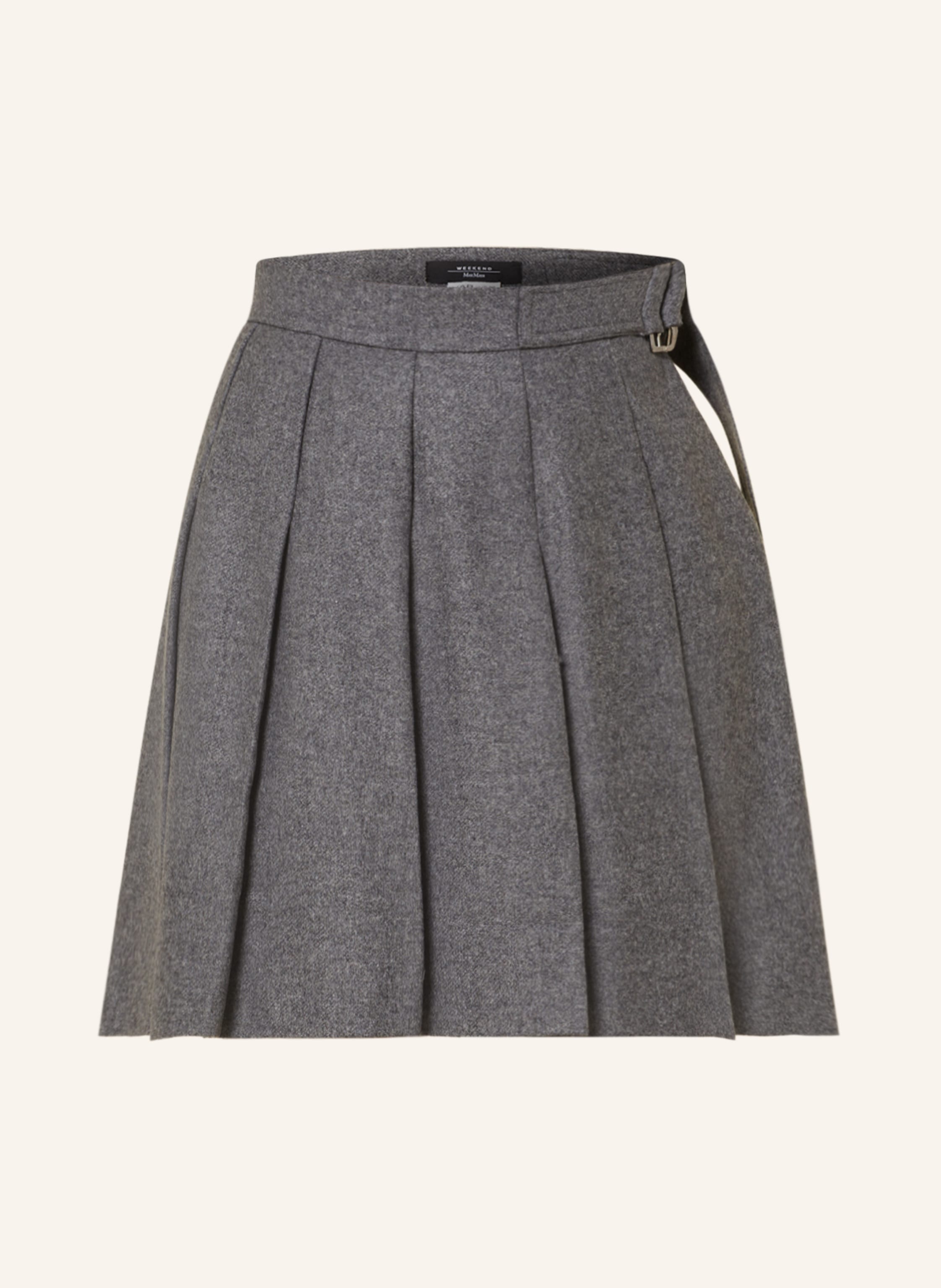 Black white grey pleated skirt sale