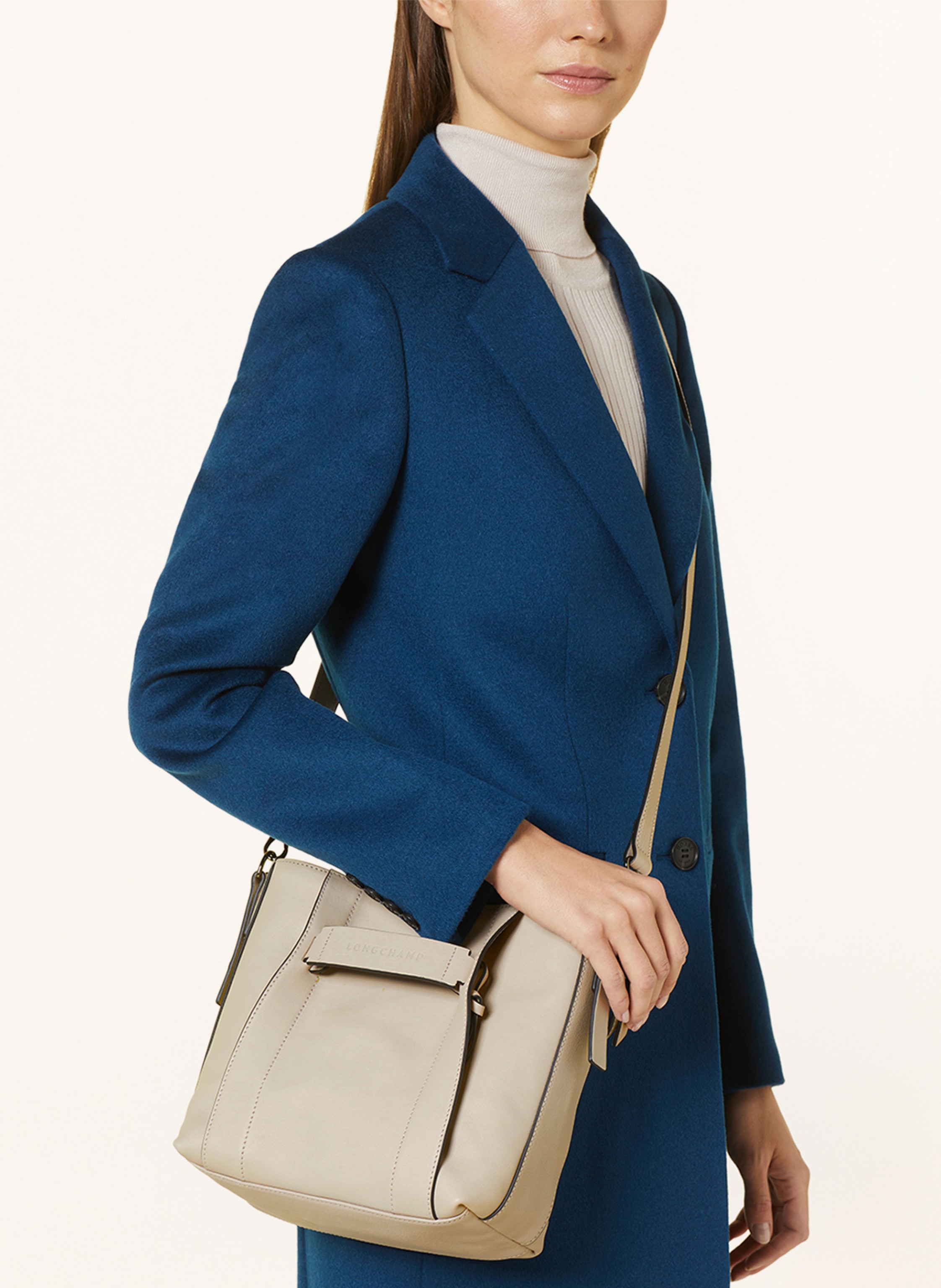 Thumbnail - Longchamp Umhängetasche 3d beige