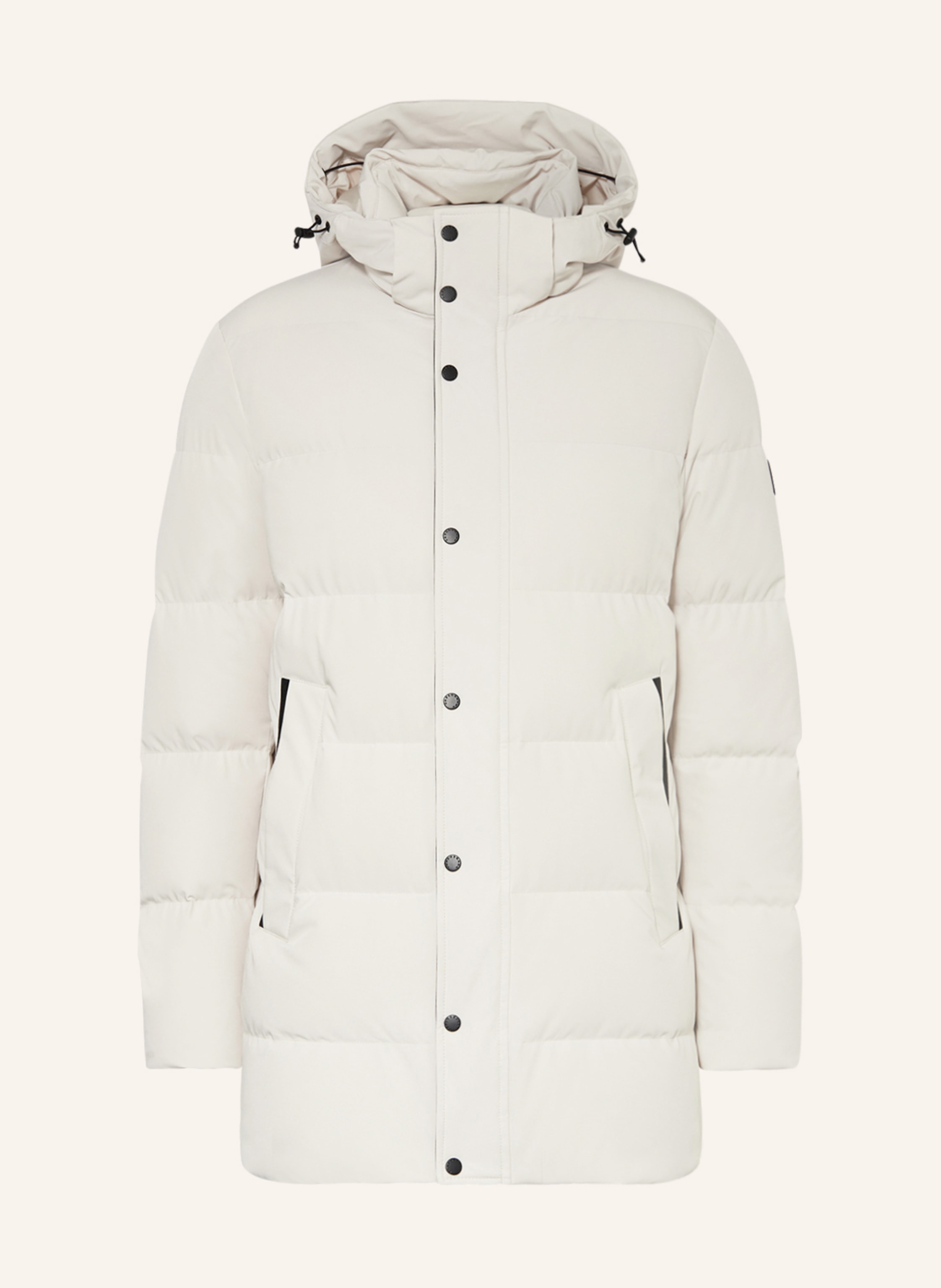 PAUL SHARK Down jacket with removable hood in ecru