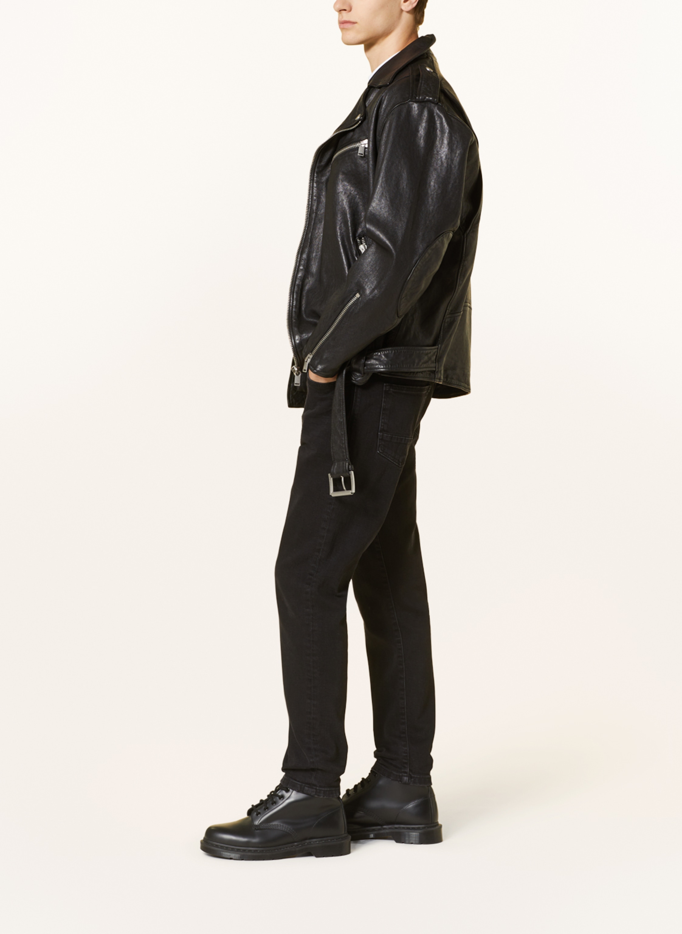 Thumbnail - Goldgarn Denim Jeans u2 Tapered Fit schwarz