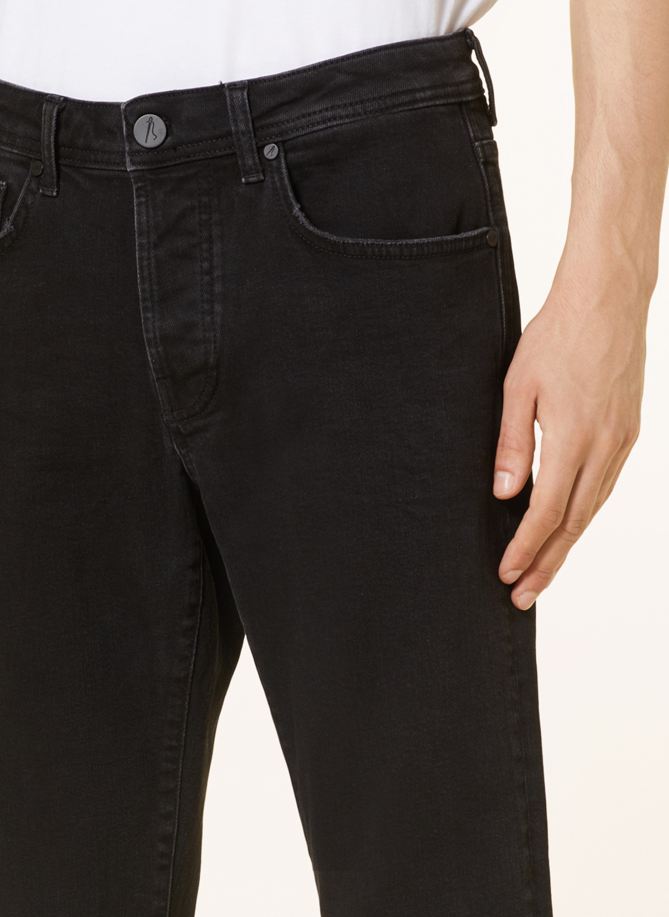 Thumbnail - Goldgarn Denim Jeans u2 Tapered Fit schwarz