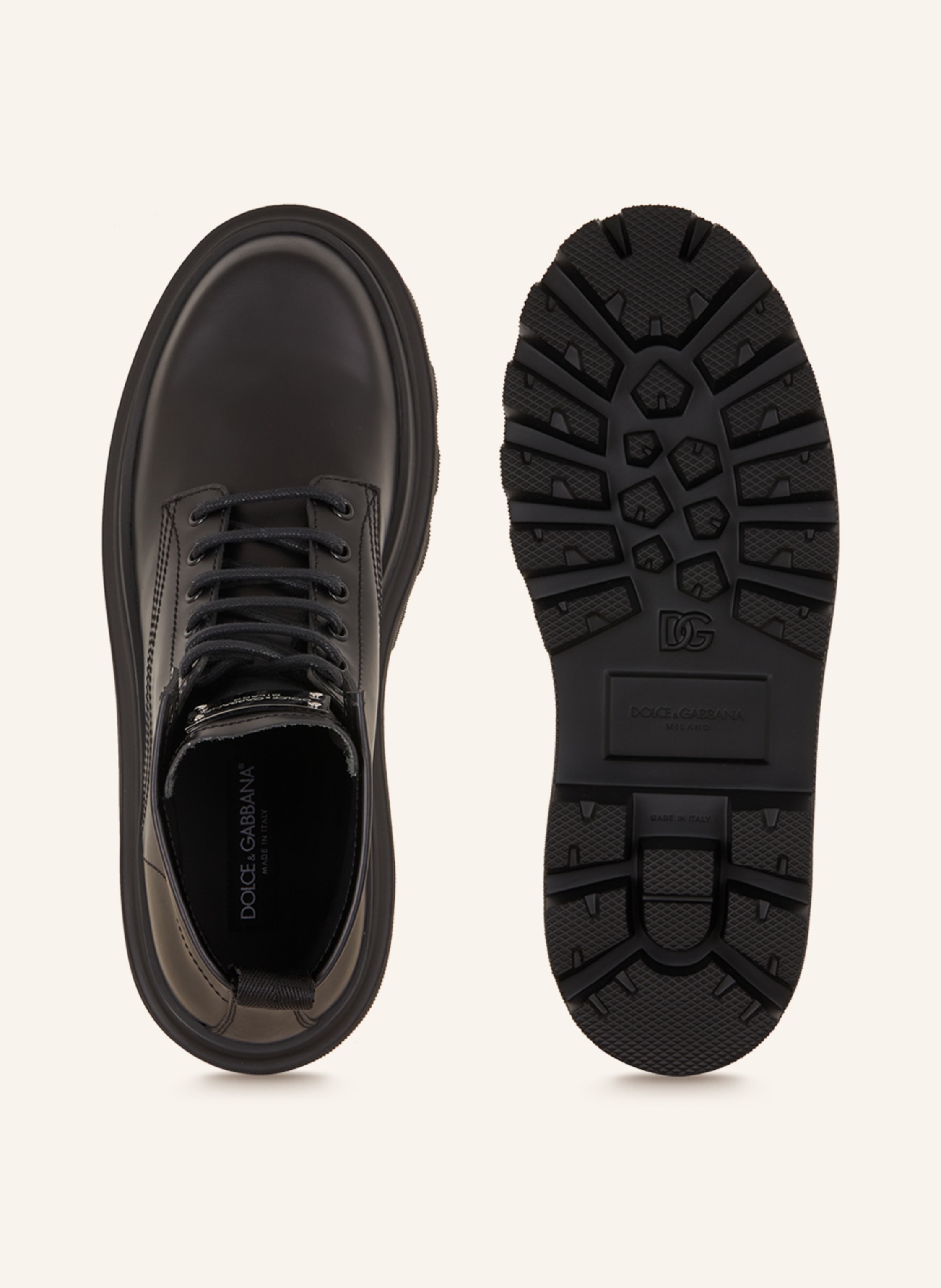 Thumbnail - Dolce & Gabbana Schnürboots schwarz