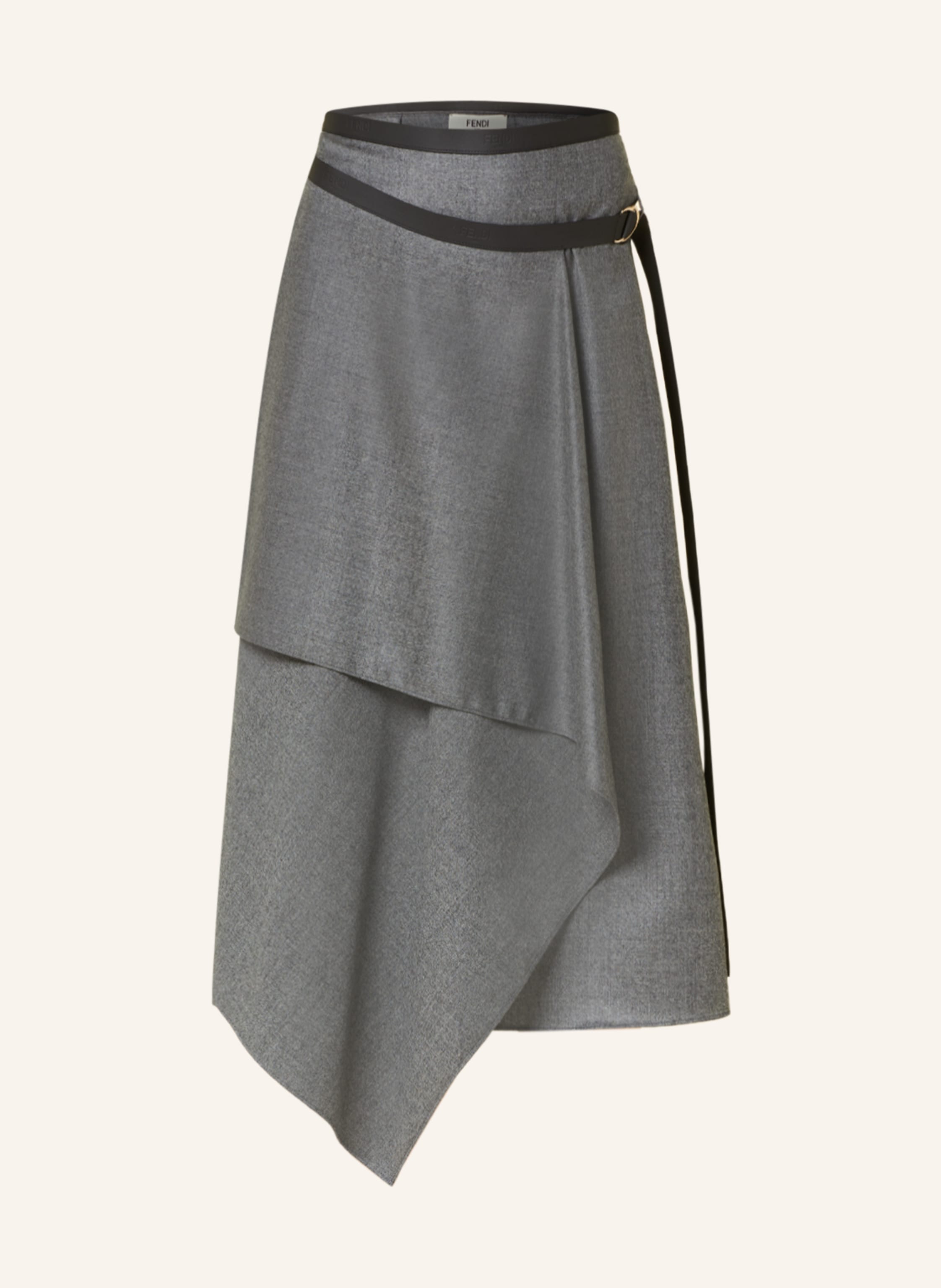 Fendi Pre-Owned 1970s panelled shirt | FENDI Skirt in gray