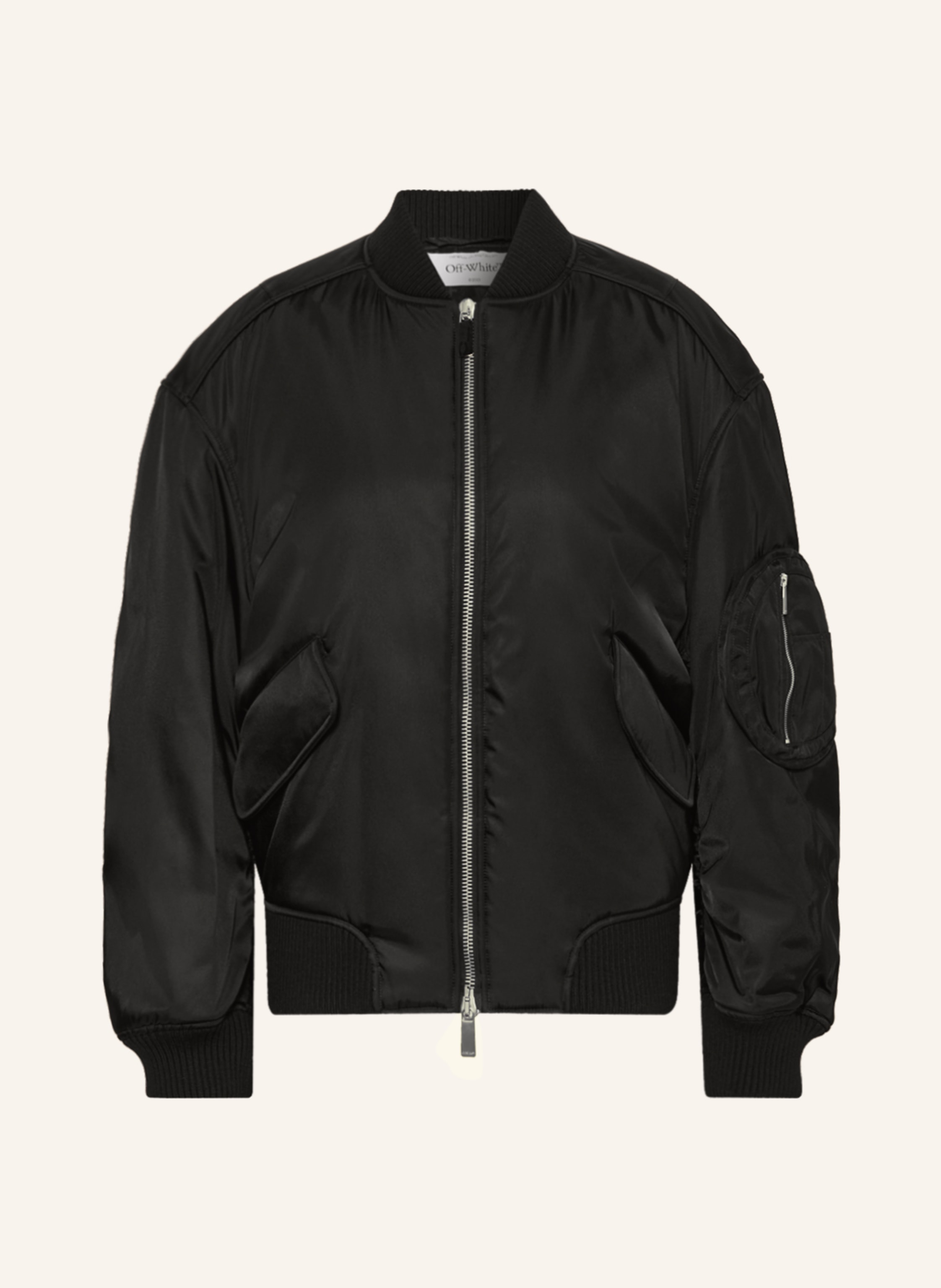 Black off shop white jacket