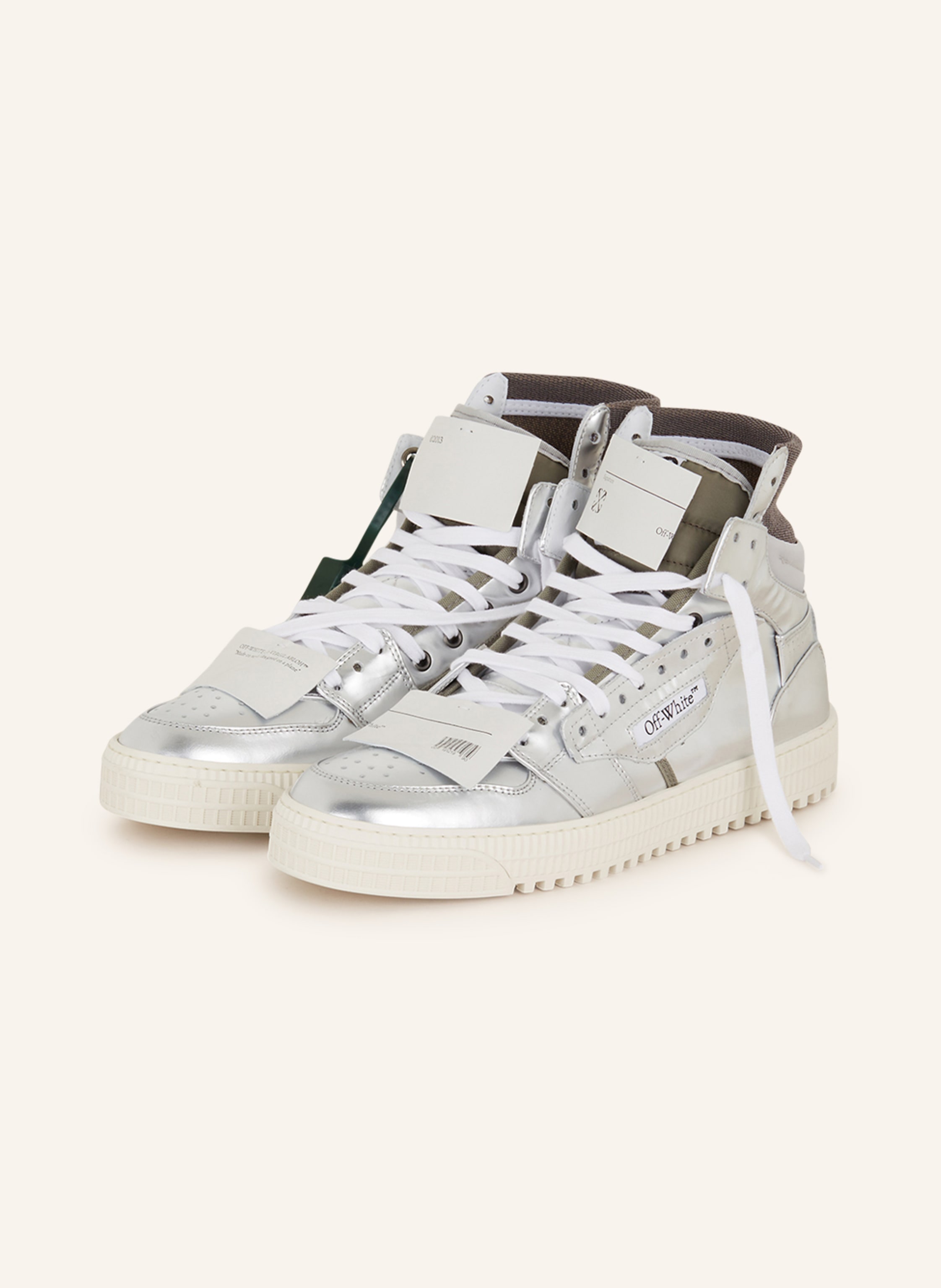 Silver high tops mens sales