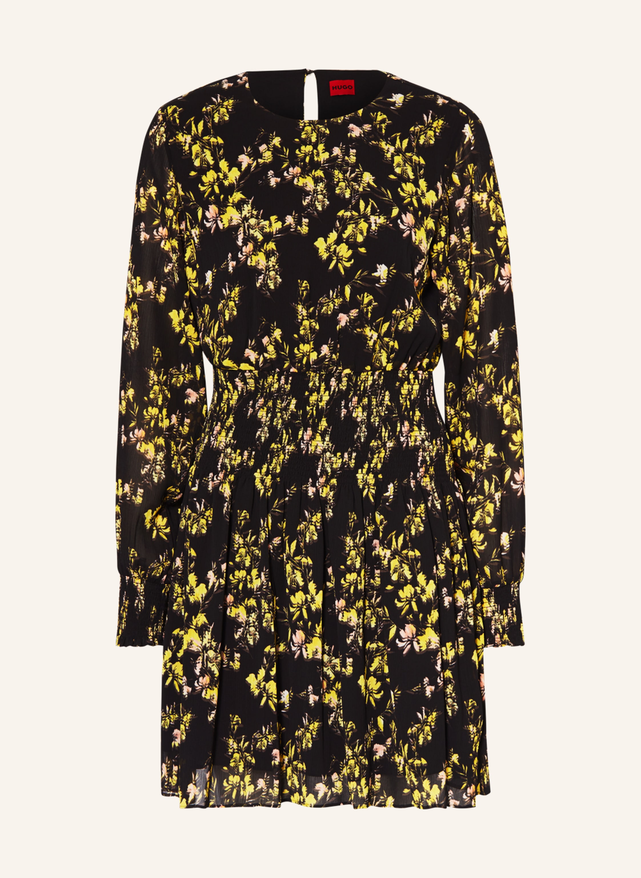 Hugo boss yellow dress cheap