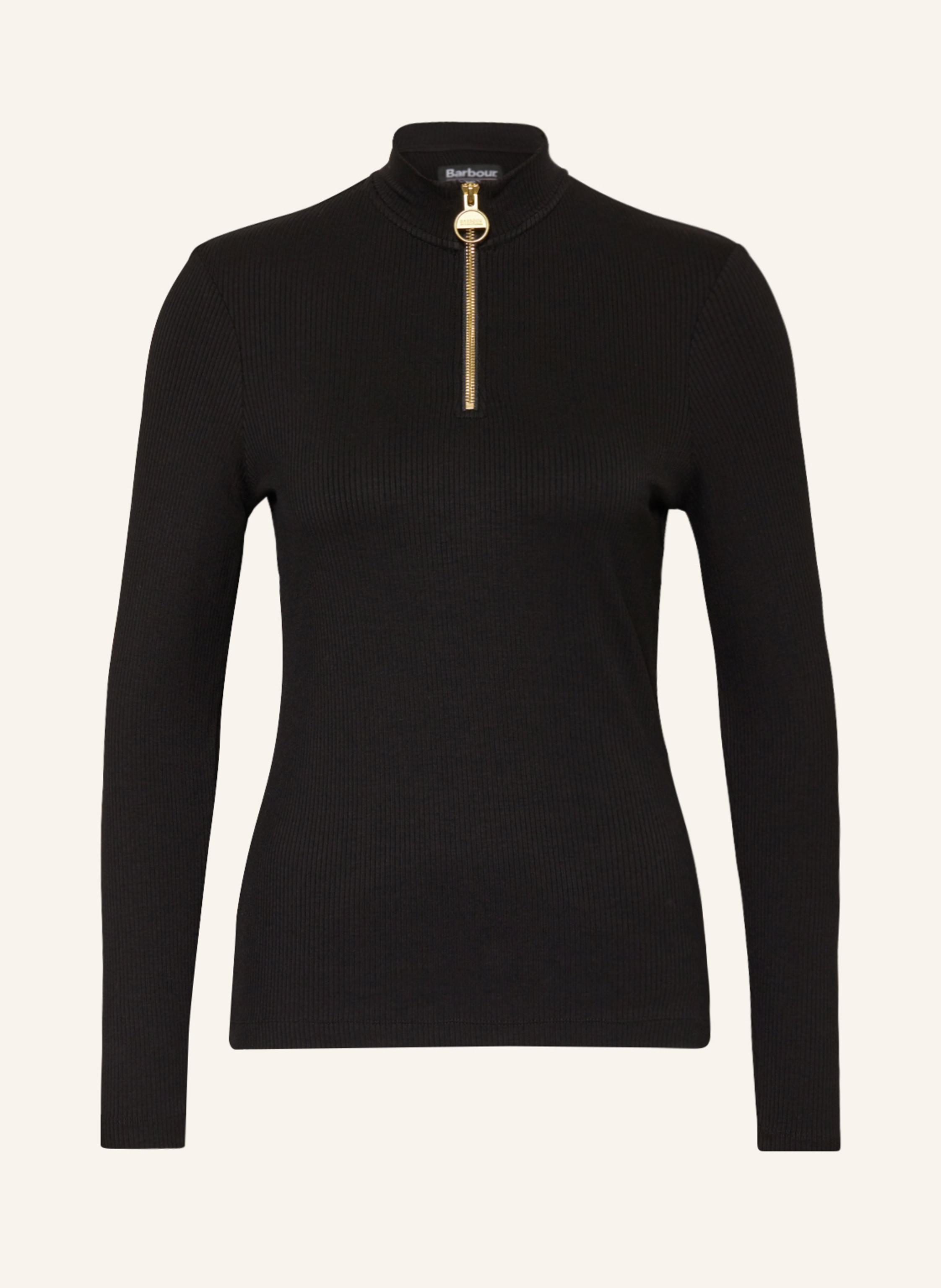 BARBOUR INTERNATIONAL Half zip sweater CARMONA in black