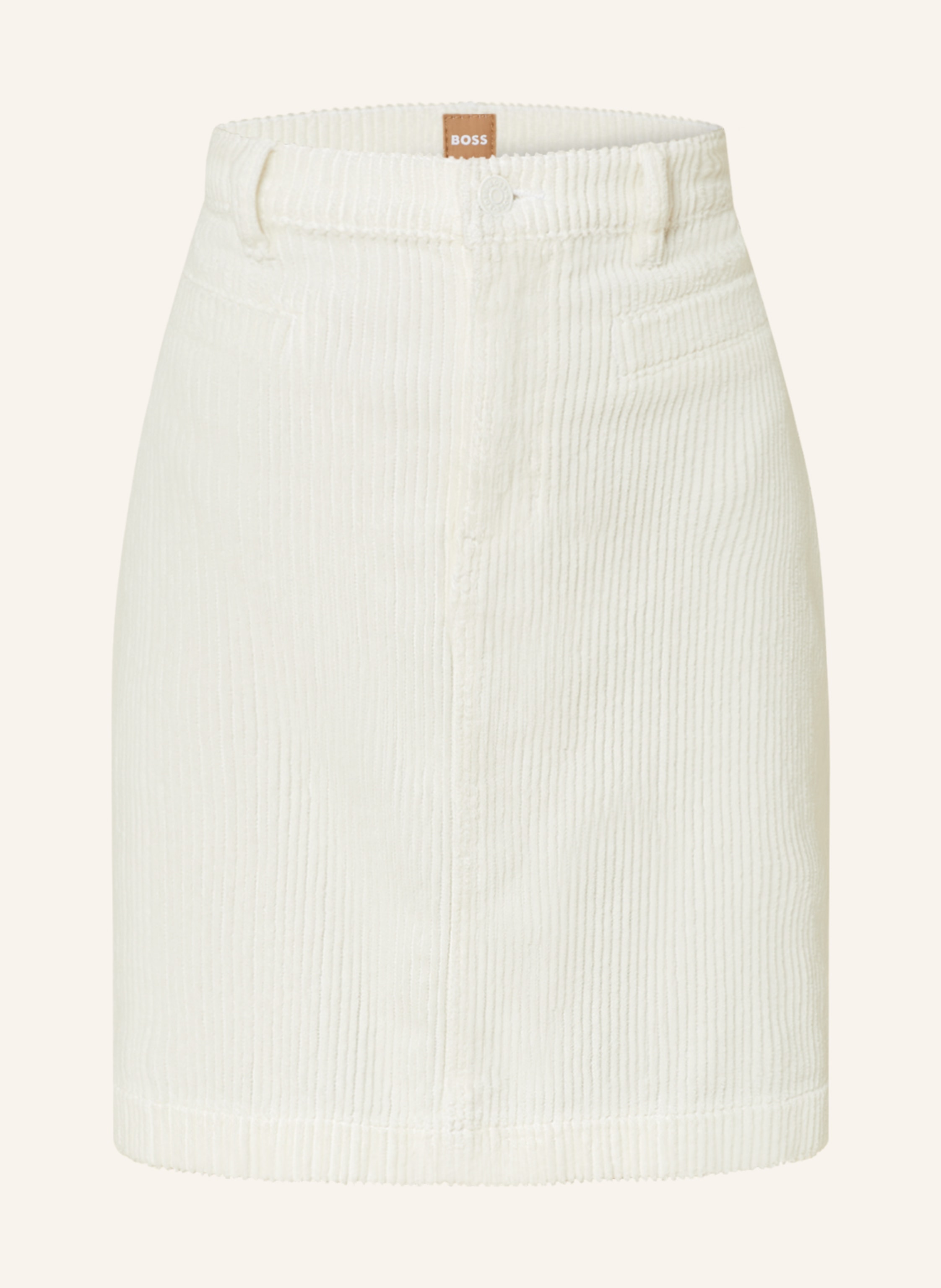 White deals corduroy skirt
