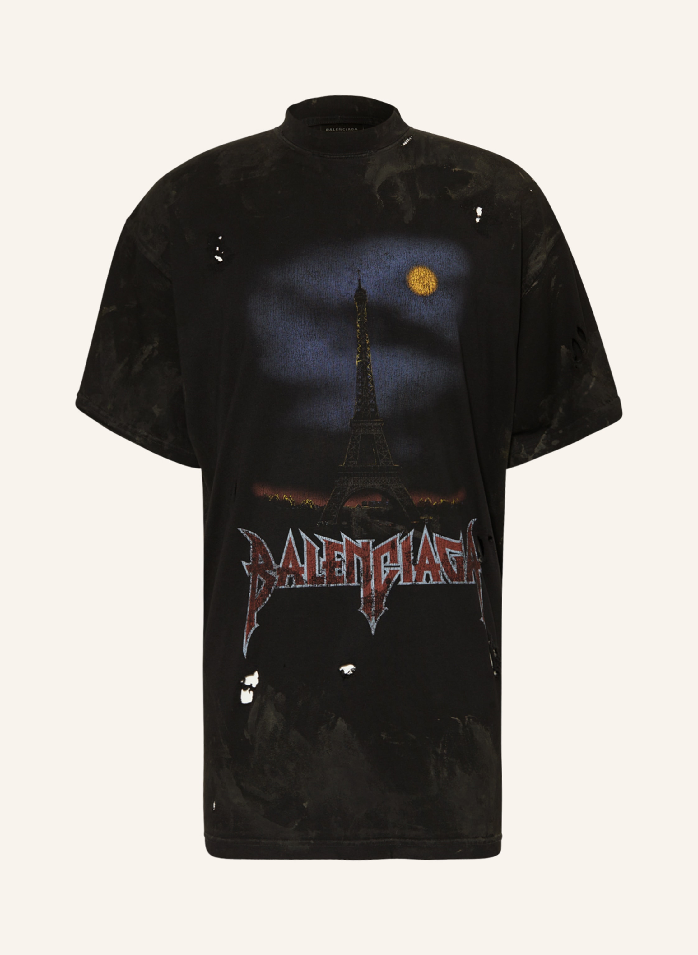 Black balenciaga shirt discount