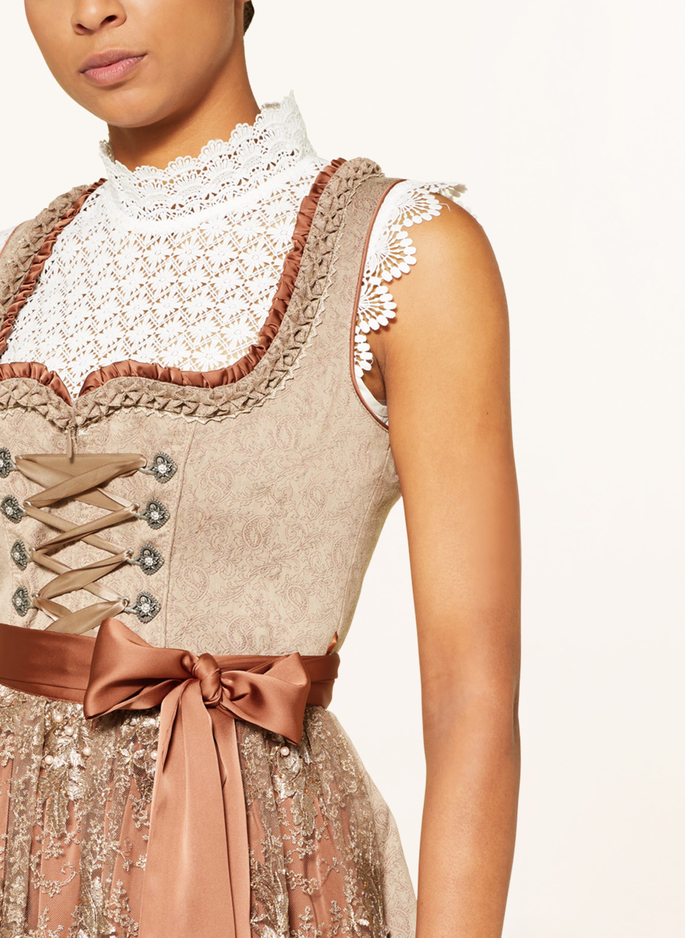 Thumbnail - Krüger Dirndl Marike Mit Perlen braun