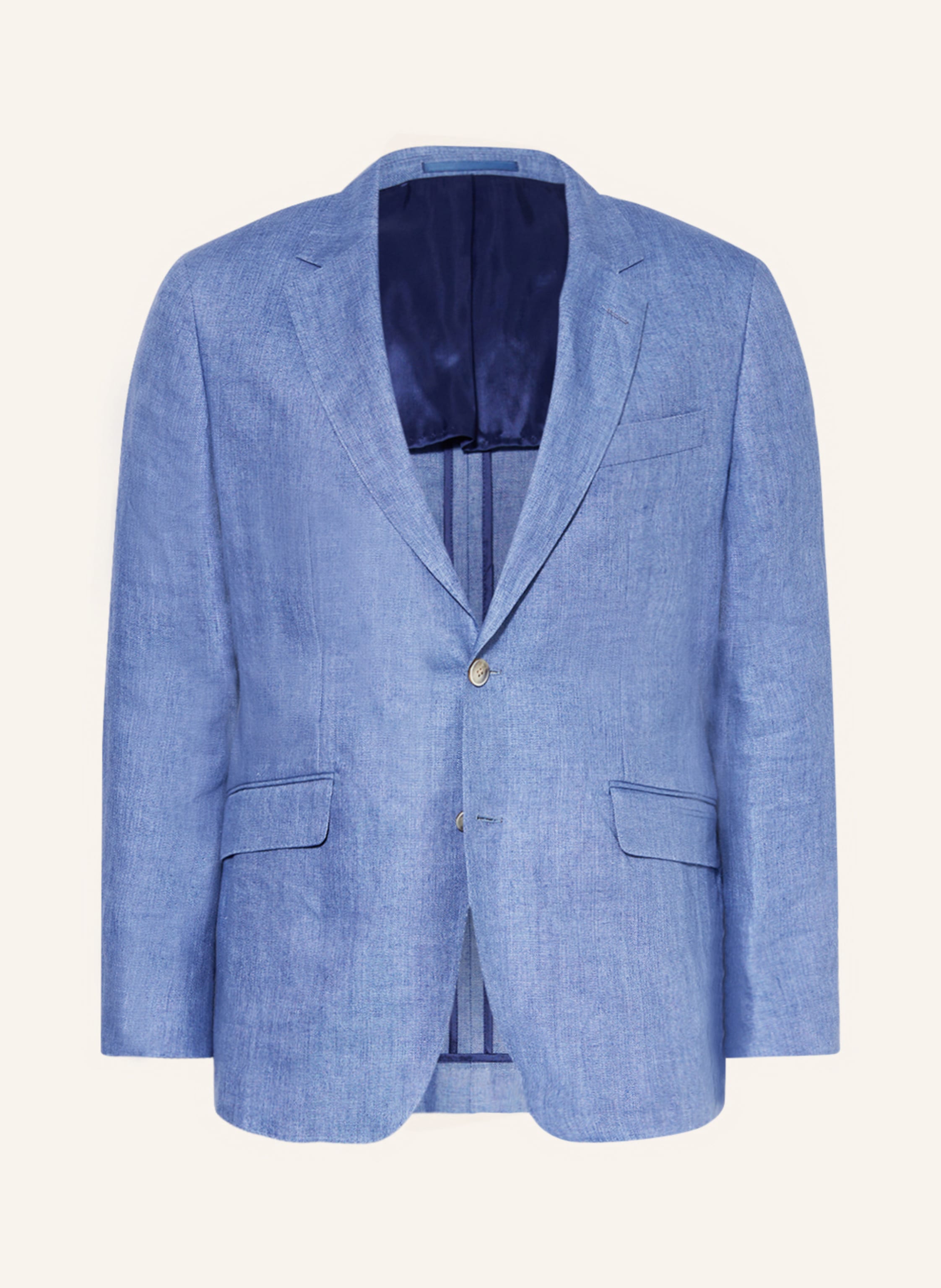 HACKETT LONDON Linen blazer slim fit in blue gray