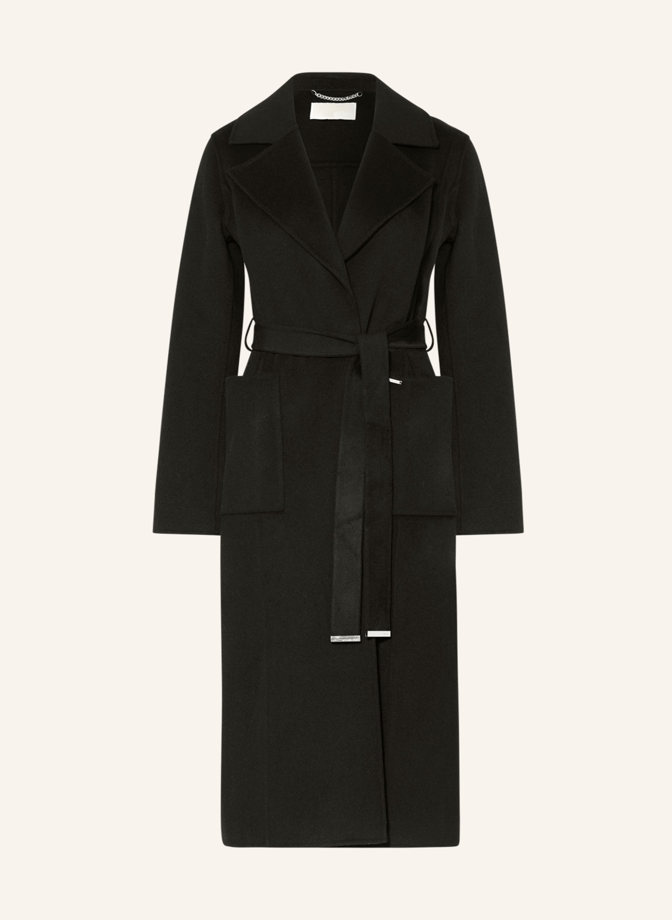 Michael kors women's hotsell black wool coat