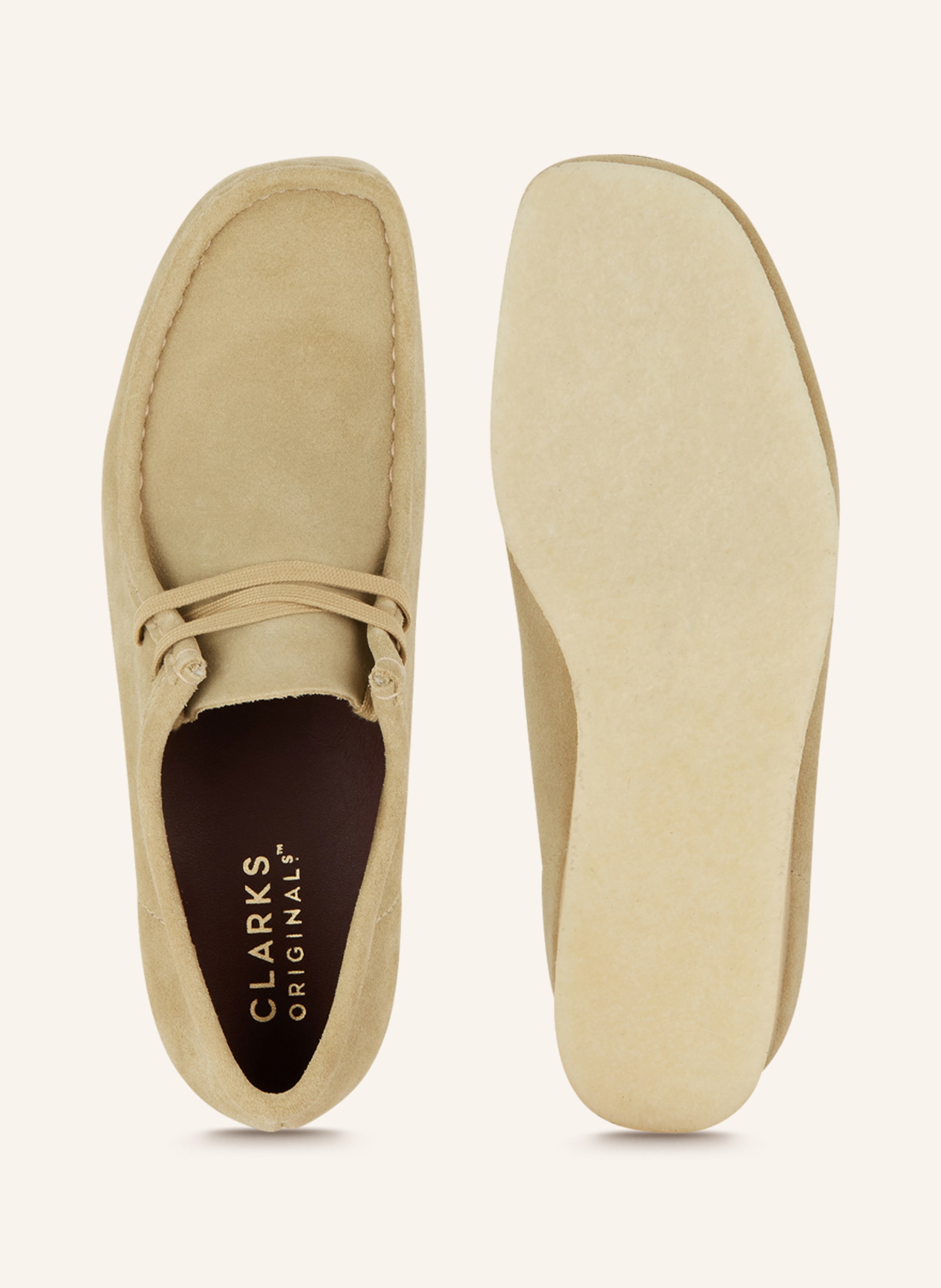 Thumbnail - Clarks Originals Desert-Boots Wallabee beige