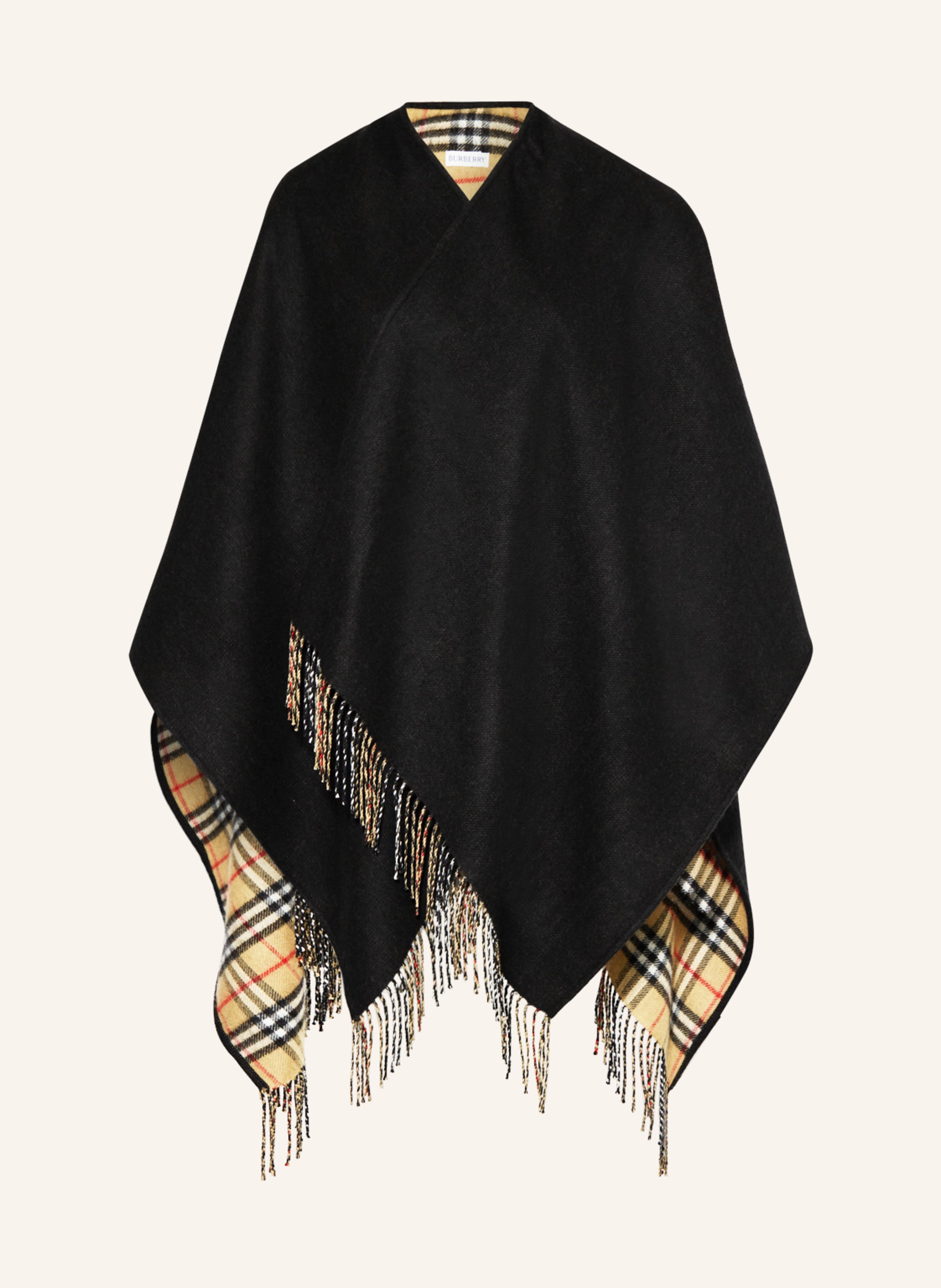 Burberry black cape clearance