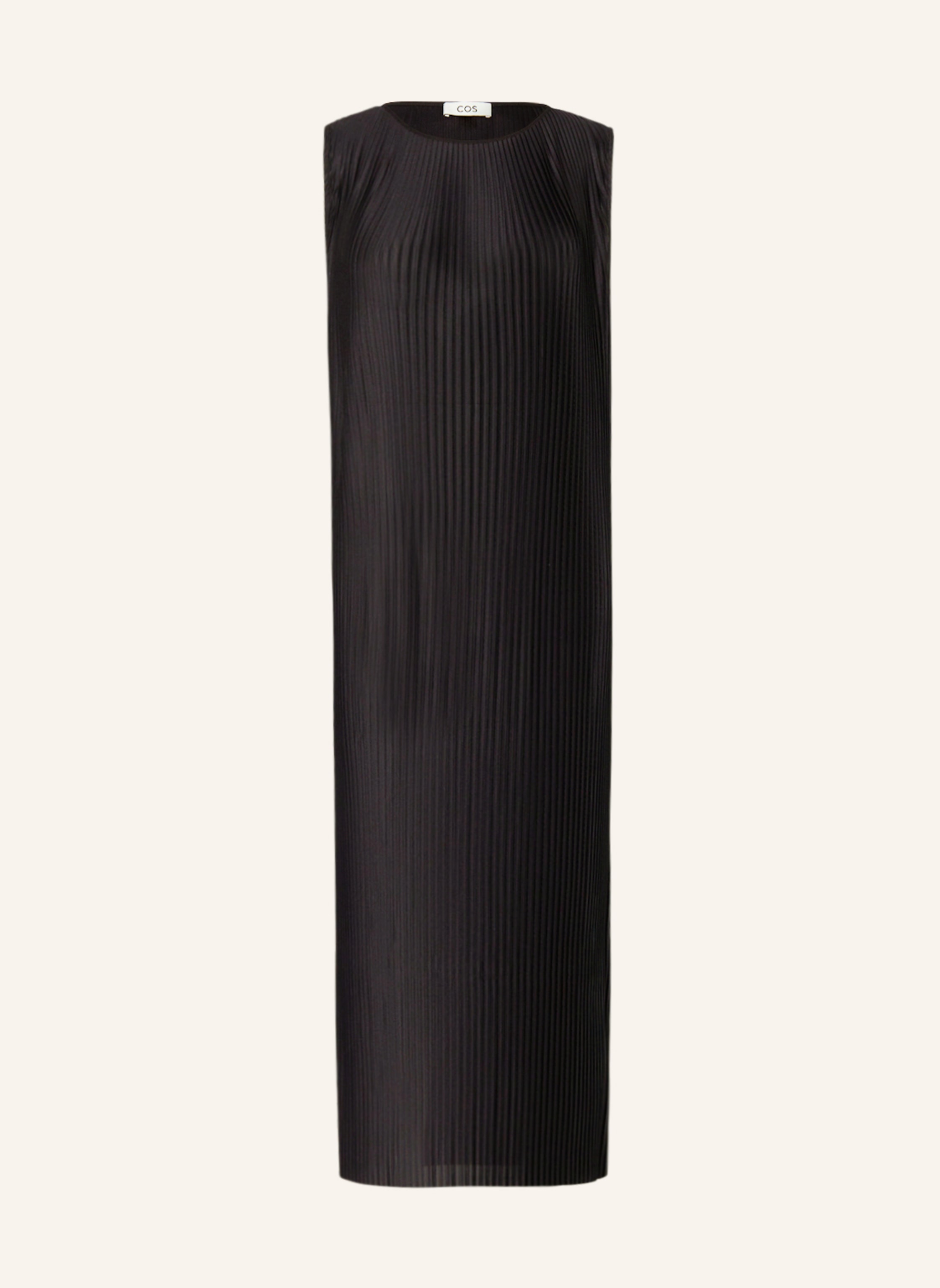 COS Dress with pleats in black