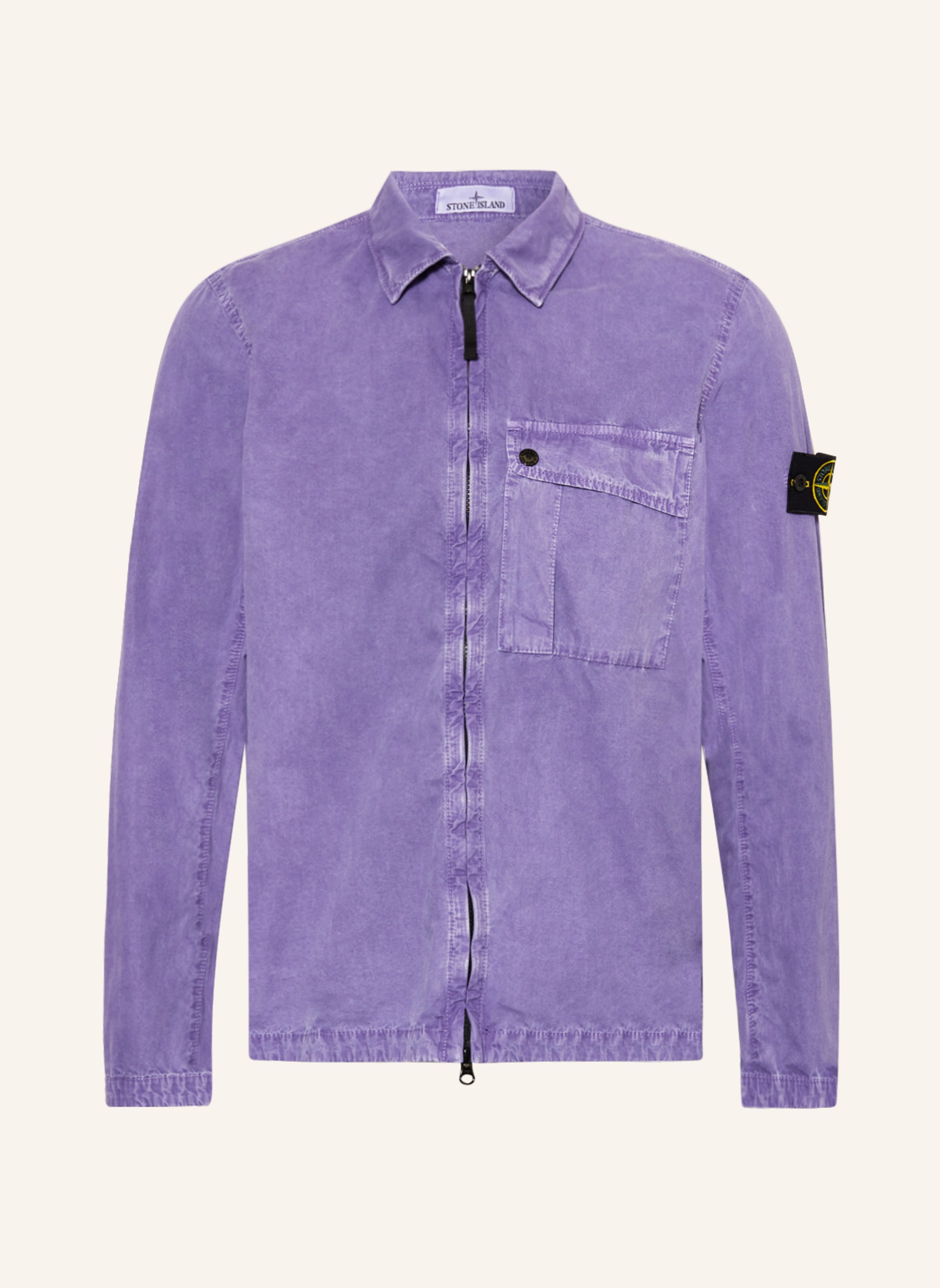 Stone island overshirt purple store