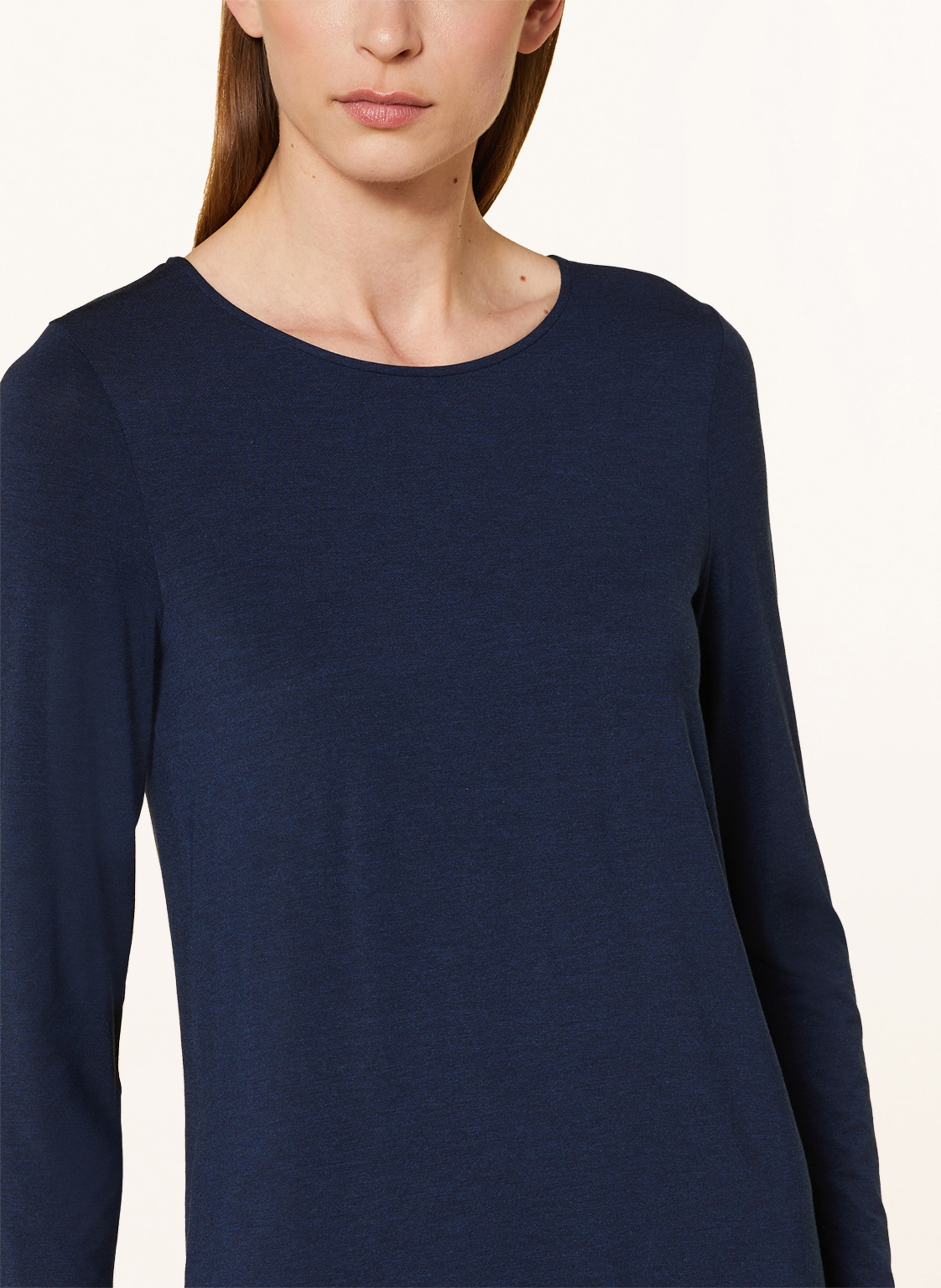 Thumbnail - Hanro Schlafanzug Natural Elegance blau