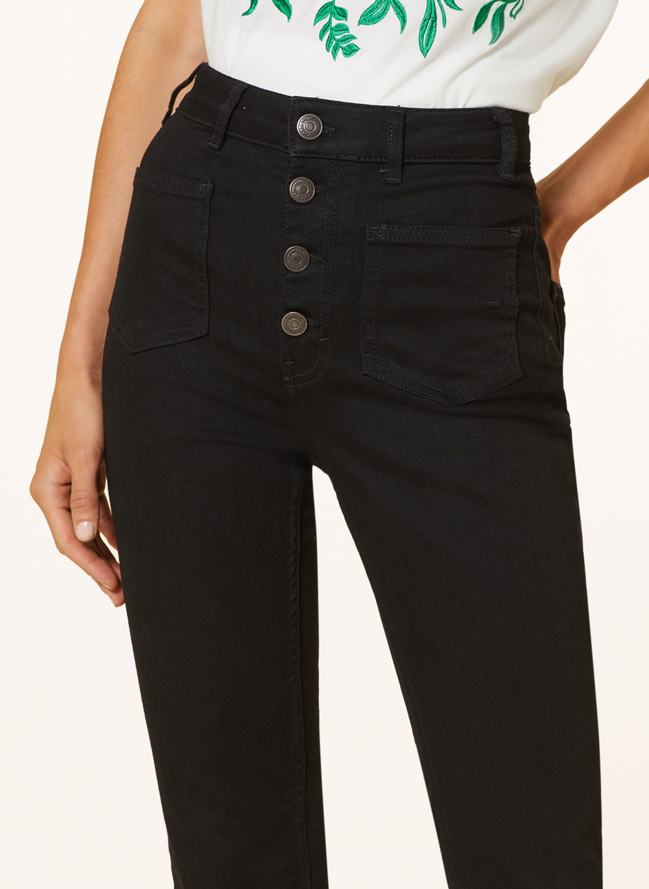 Maje Bootcut Jeans schwarz – Bild 2