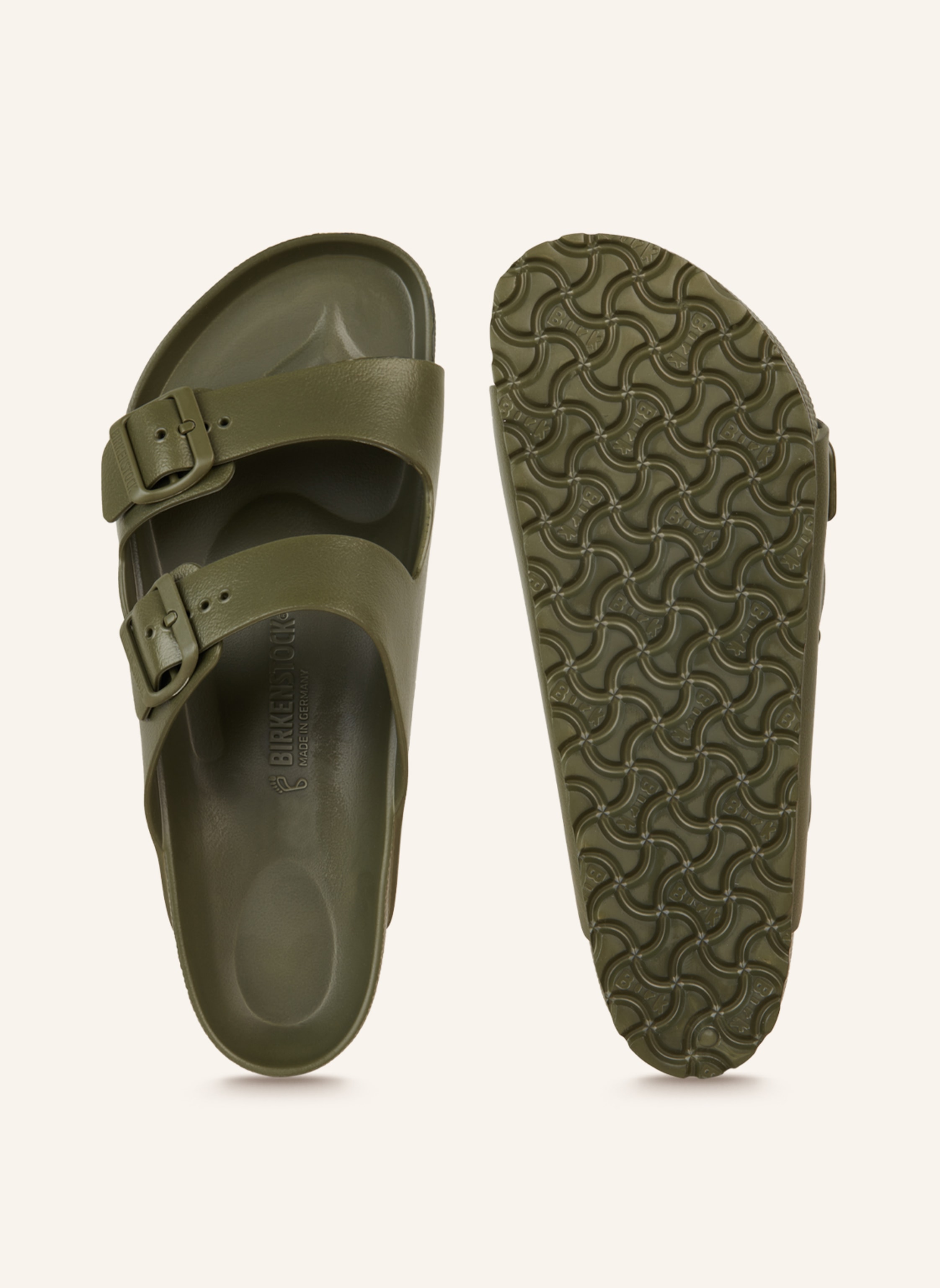Thumbnail - Birkenstock Pantoletten Arizona Eva gruen