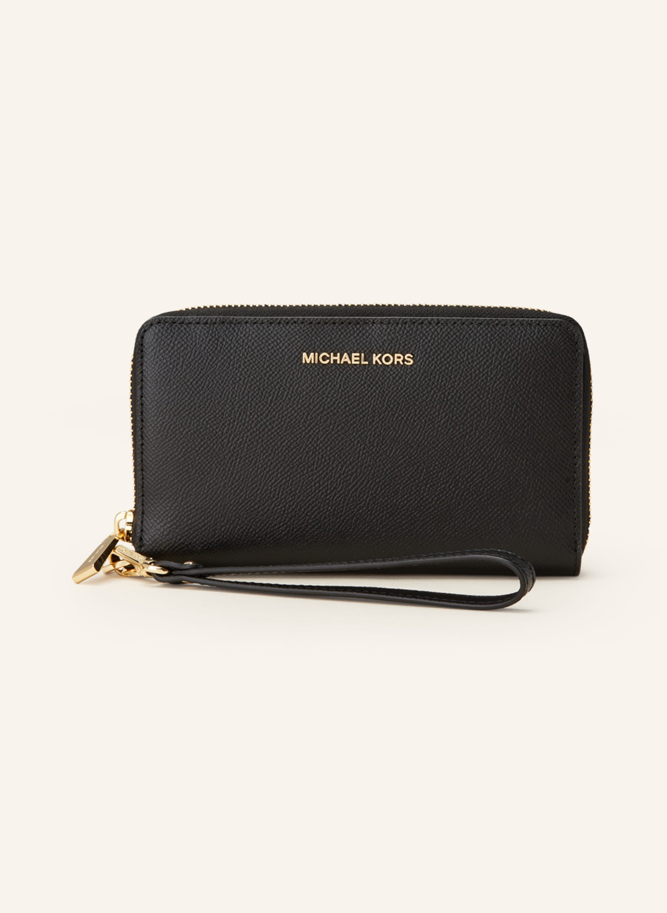 MICHAEL KORS Geldborse JET SET mit Smartphone Fach in schwarz