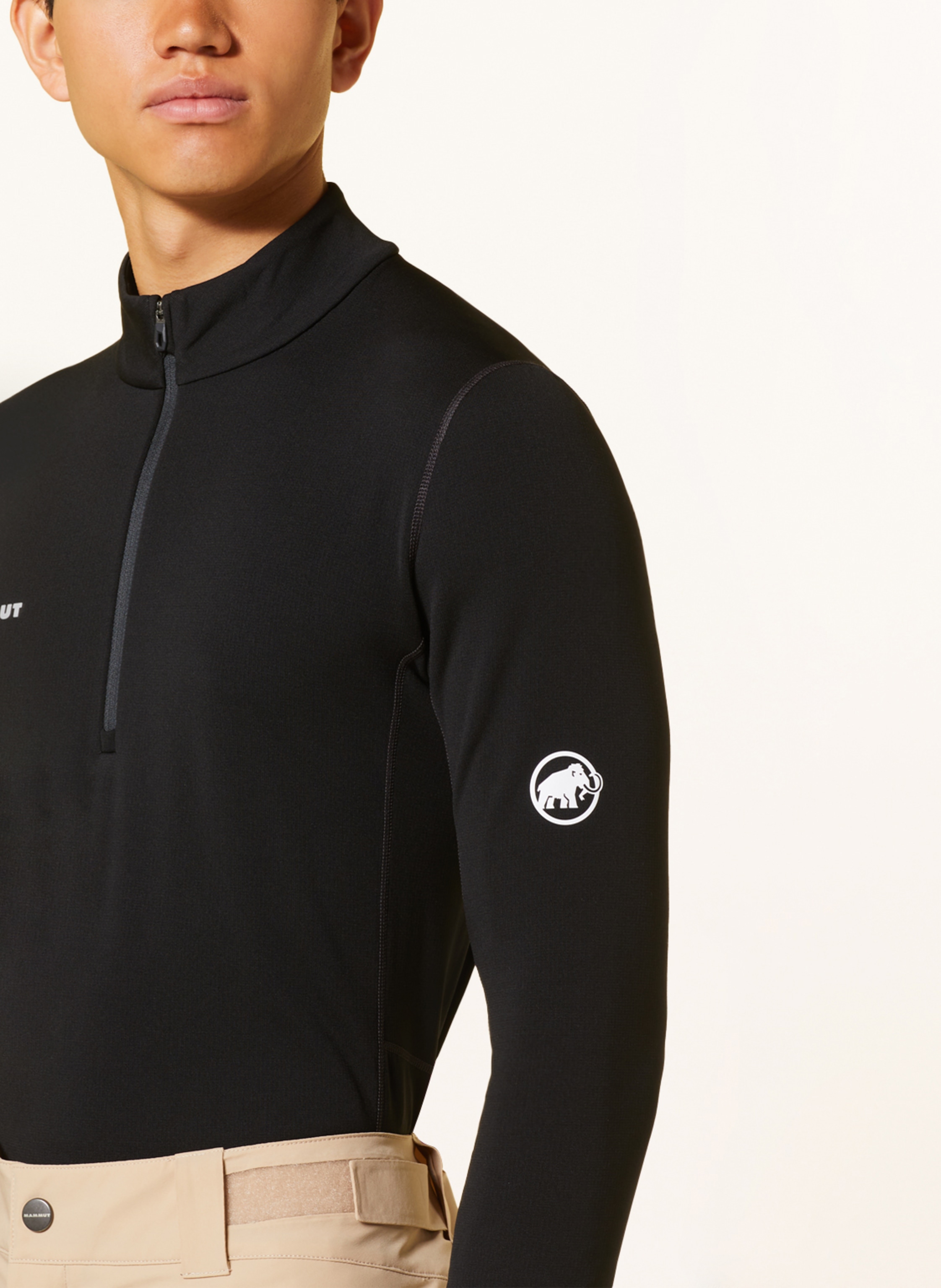 Thumbnail - Mammut Longsleeve Aenergy Half Zip Pull schwarz