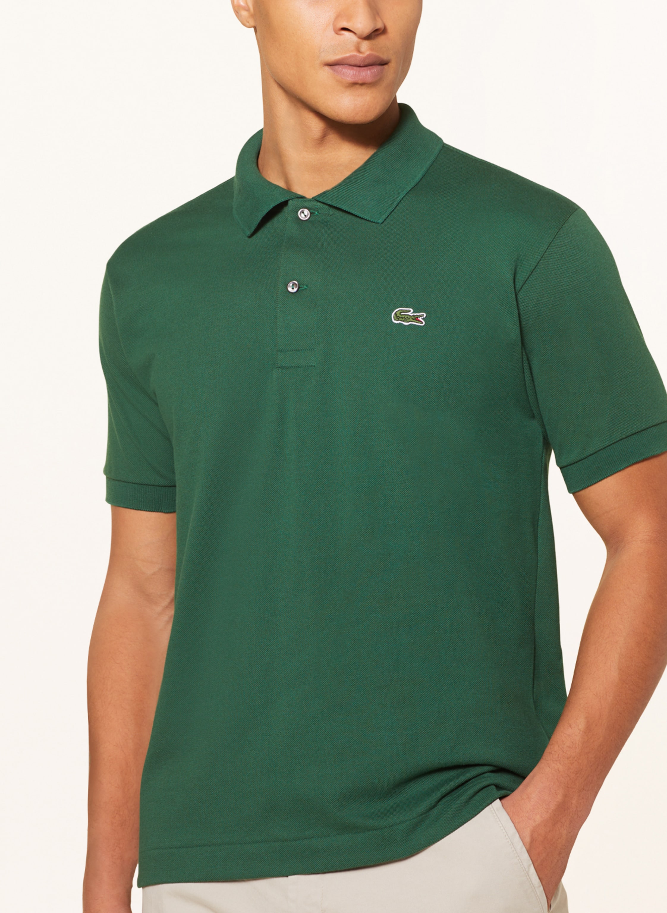 Thumbnail - Lacoste Piqué-Poloshirt Classic Fit gruen