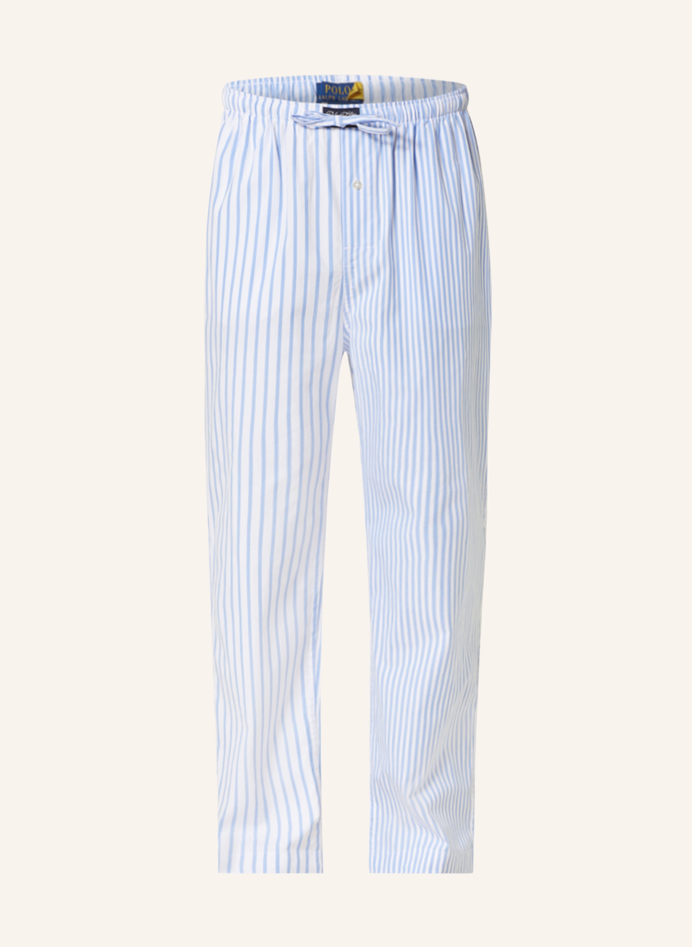 Navy Striped cotton-poplin pyjamas, Polo Ralph Lauren