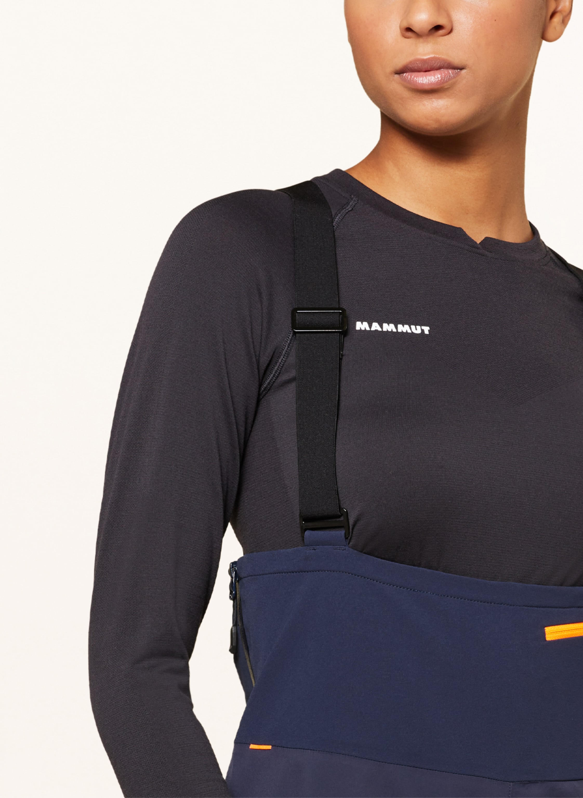 Thumbnail - Mammut Longsleeve Trift Mit Merinowolle schwarz