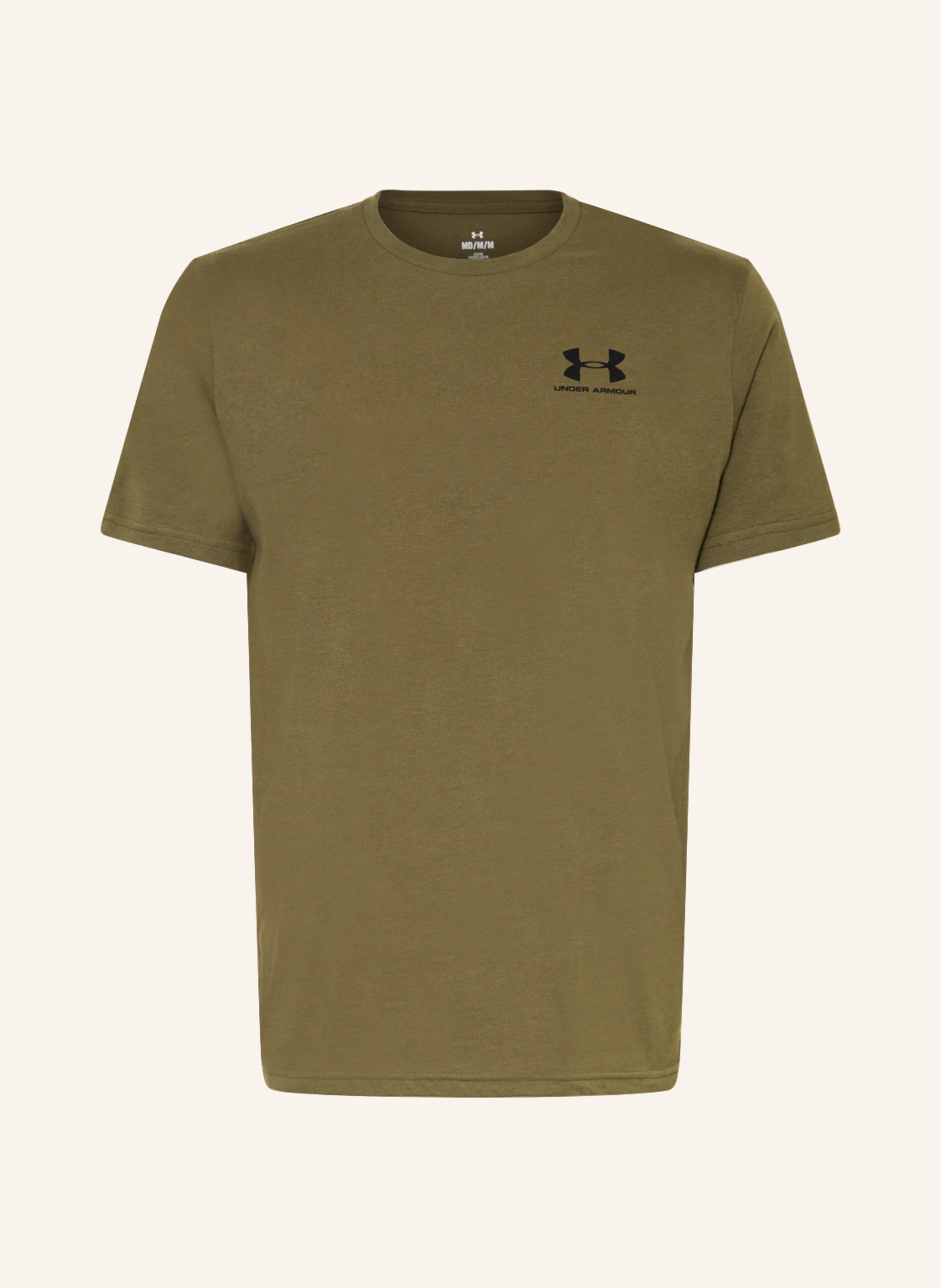 Under armour khaki t shirt sale