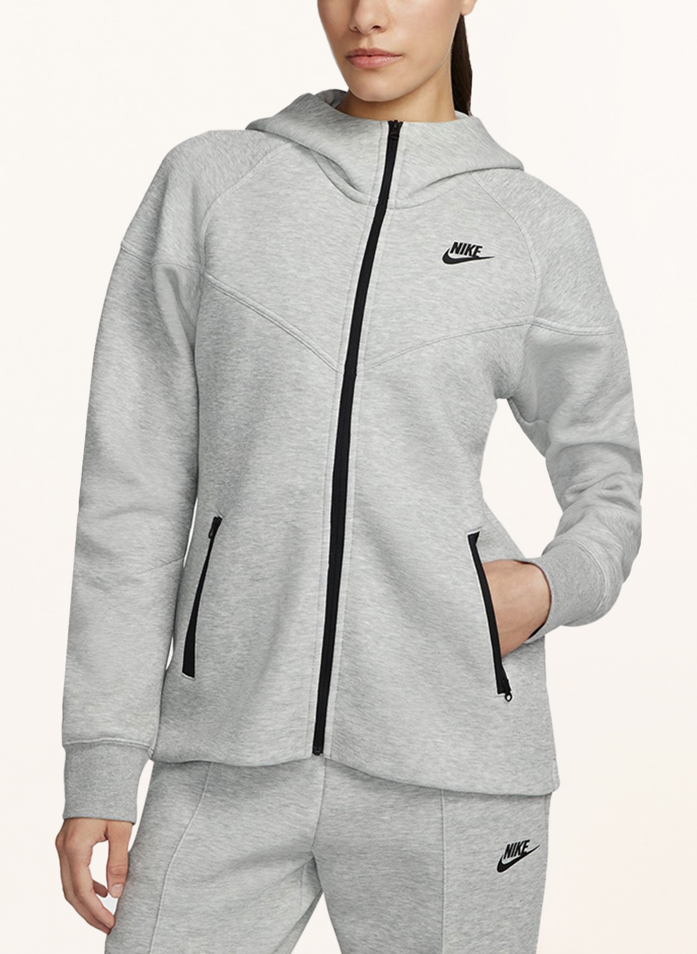 Thumbnail - Nike Sweatjacke grau