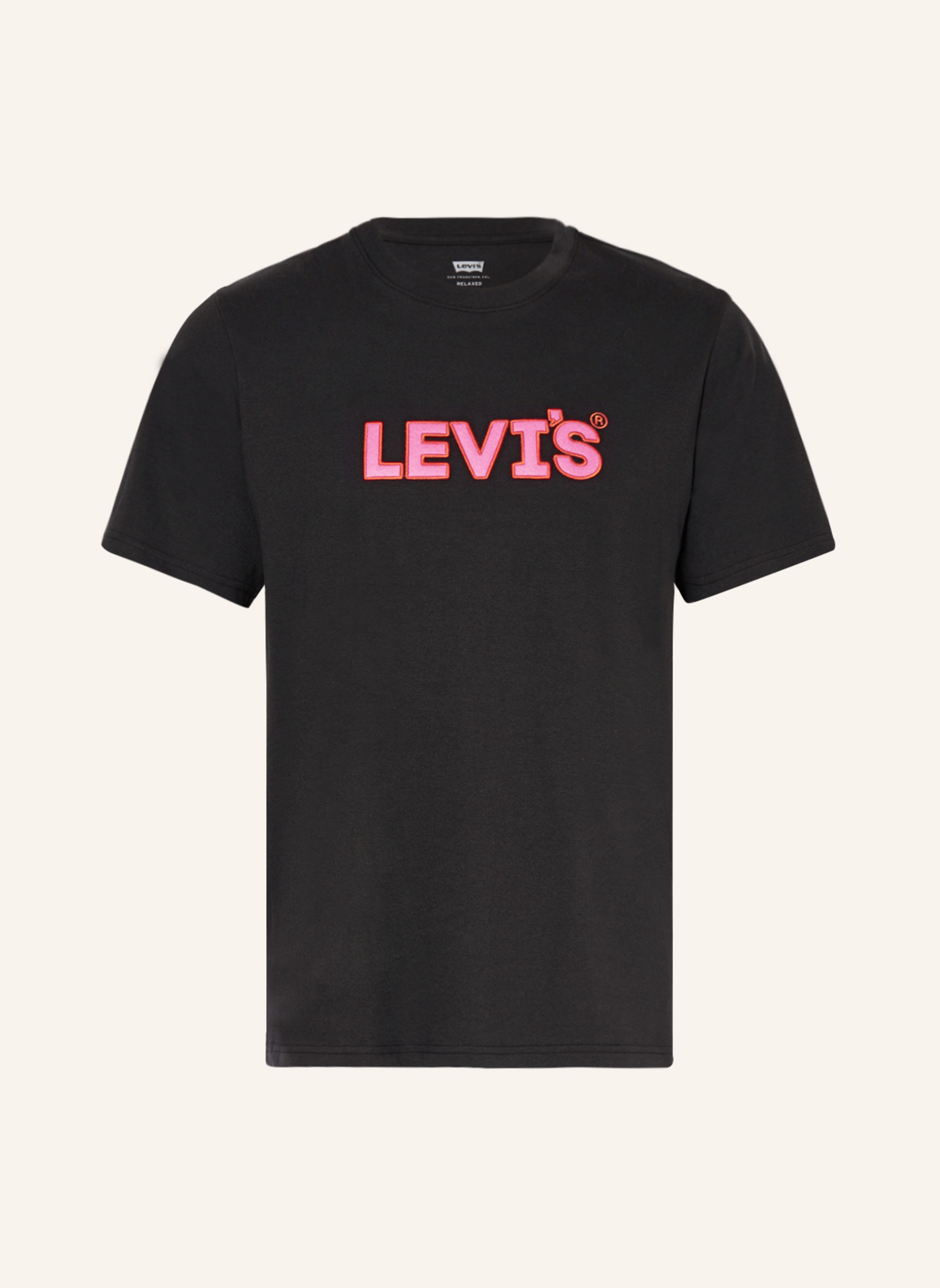 Levis black t shirt sales