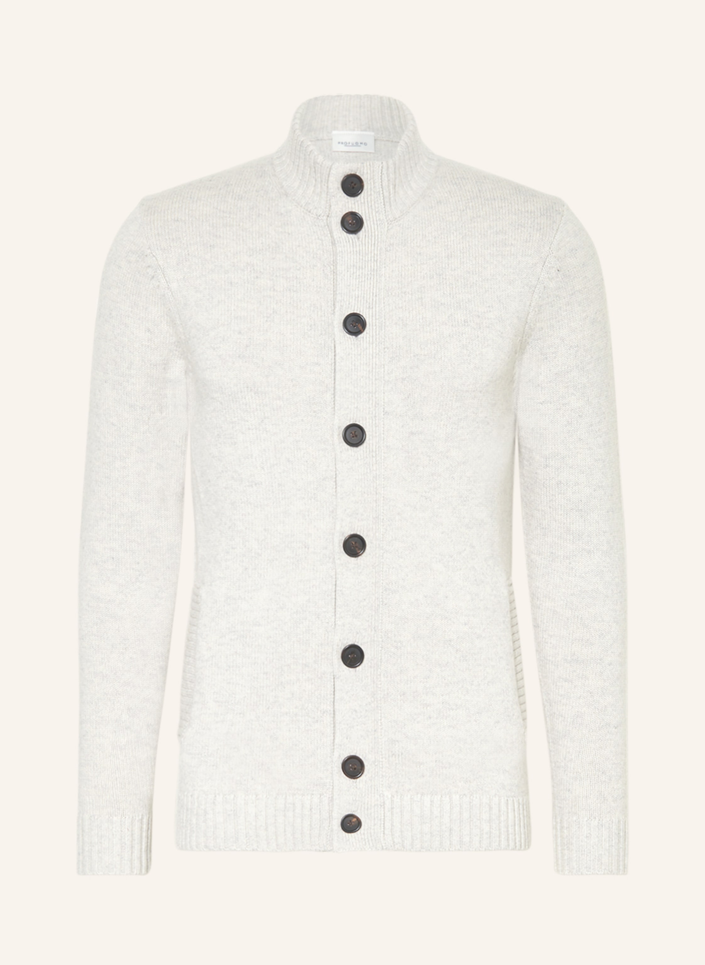 PROFUOMO Cardigan in light gray