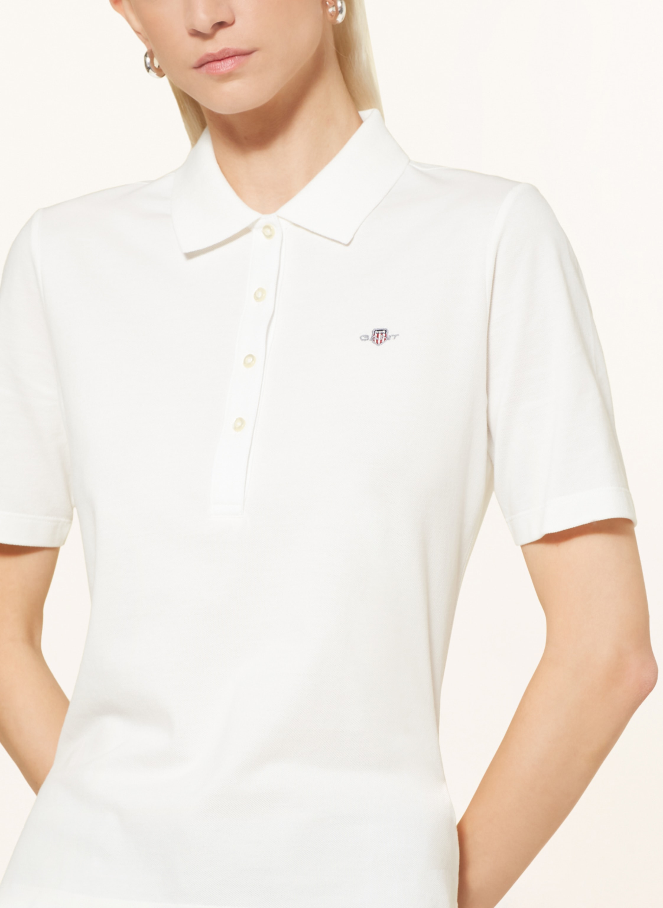 Thumbnail - Gant Piqué-Poloshirt weiss